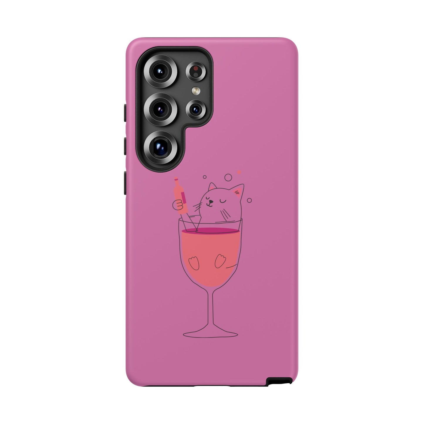 Cute Cat Phone Case, Tough iPhone Case, Cat Lovers Gift, Fun Phone Accessories, Pet Lover's Must-Have, Quirky Cat Art Design