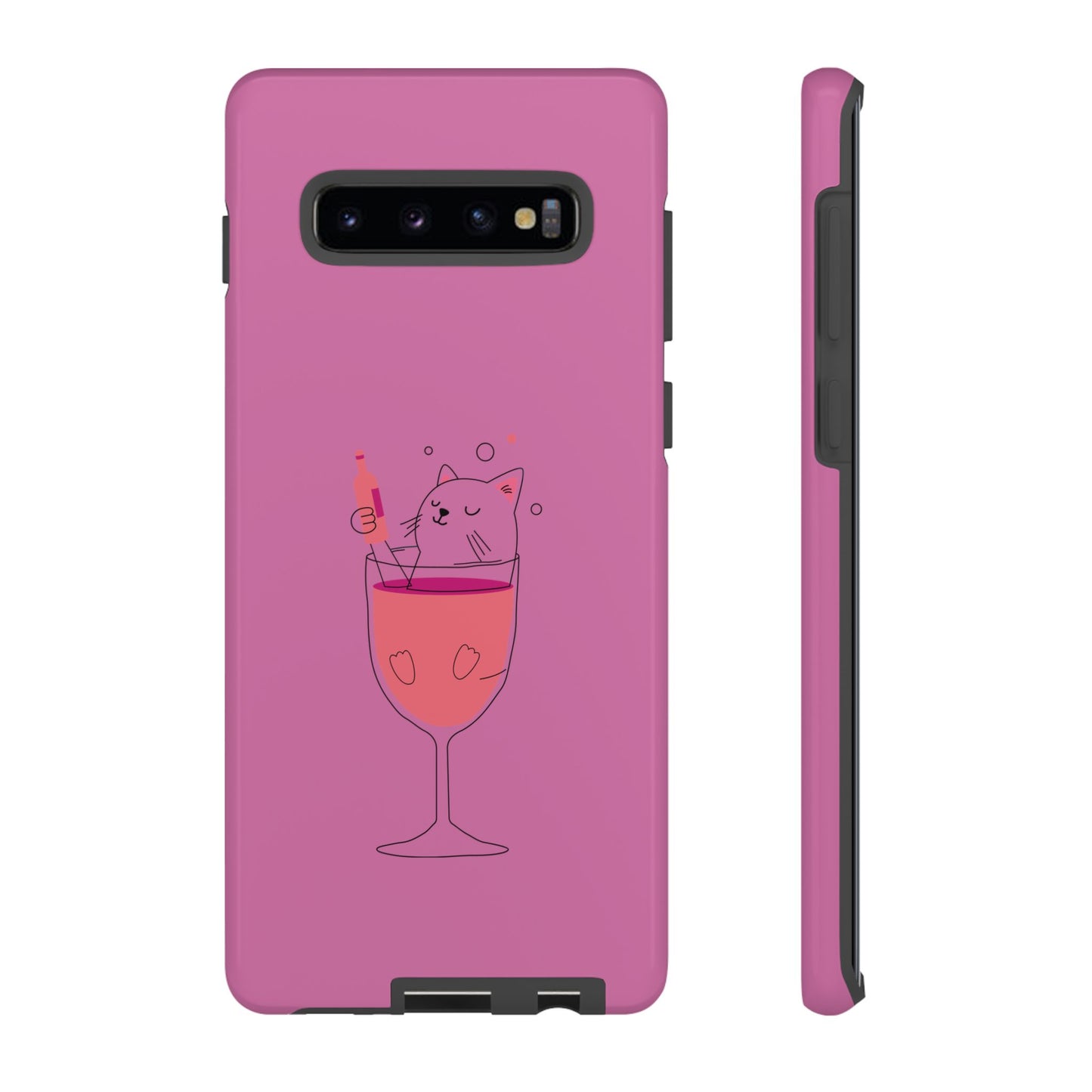 Cute Cat Phone Case, Tough iPhone Case, Cat Lovers Gift, Fun Phone Accessories, Pet Lover's Must-Have, Quirky Cat Art Design