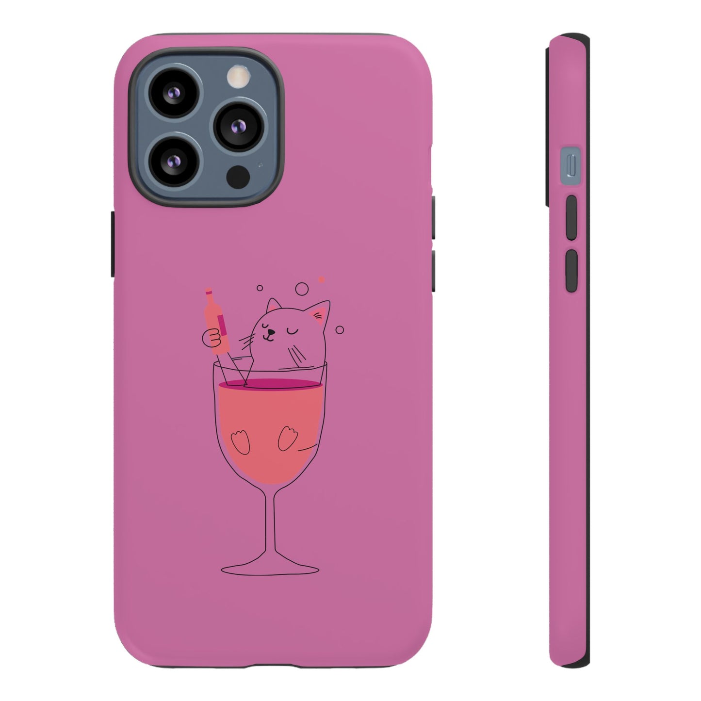Cute Cat Phone Case, Tough iPhone Case, Cat Lovers Gift, Fun Phone Accessories, Pet Lover's Must-Have, Quirky Cat Art Design