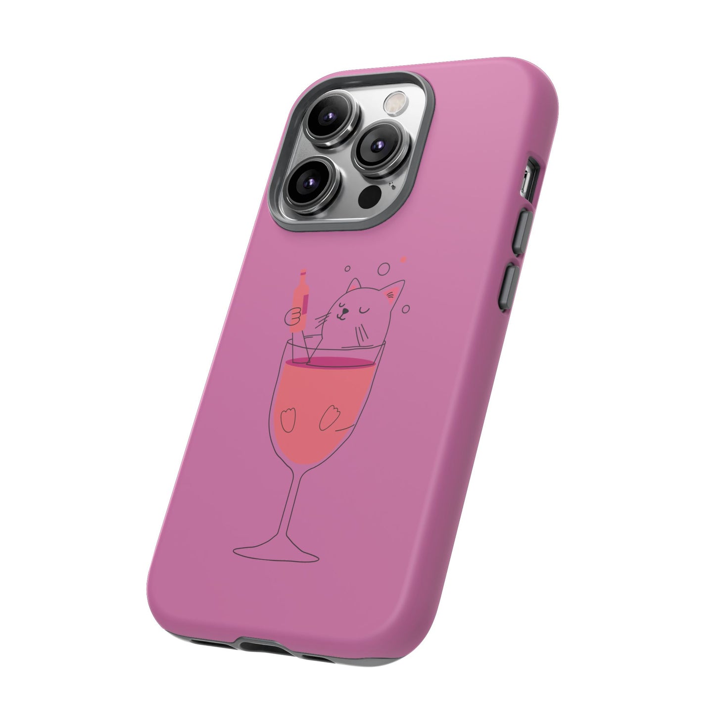 Cute Cat Phone Case, Tough iPhone Case, Cat Lovers Gift, Fun Phone Accessories, Pet Lover's Must-Have, Quirky Cat Art Design