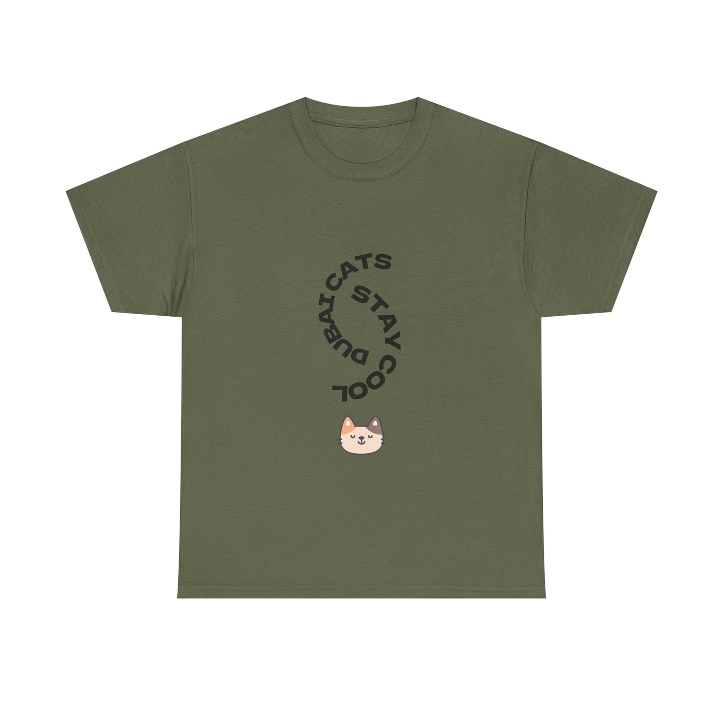 Cool Cats Unisex Tee – Stay Pawsitive Cotton T-Shirt, Cat Lover Gift, Cute Animal Apparel, Fun Pet Shirt, Everyday Wear