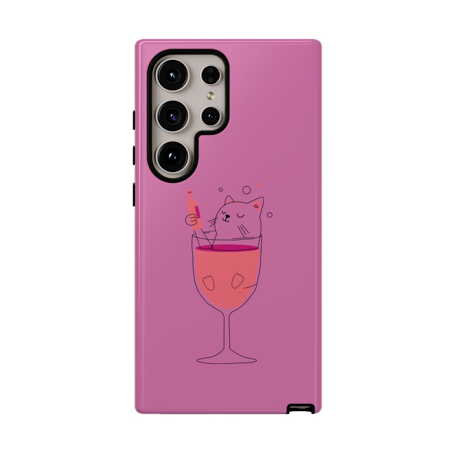 Cute Cat Phone Case, Tough iPhone Case, Cat Lovers Gift, Fun Phone Accessories, Pet Lover's Must-Have, Quirky Cat Art Design