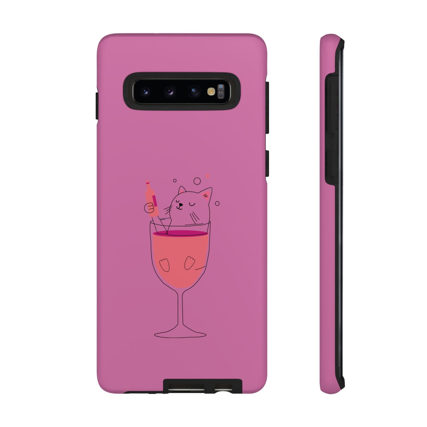 Cute Cat Phone Case, Tough iPhone Case, Cat Lovers Gift, Fun Phone Accessories, Pet Lover's Must-Have, Quirky Cat Art Design