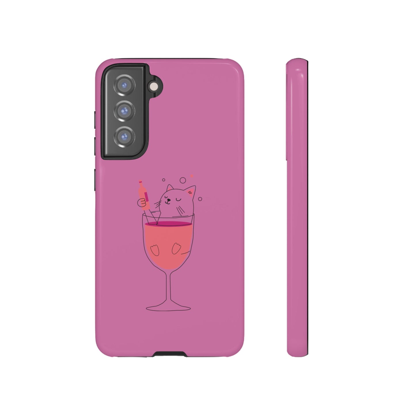 Cute Cat Phone Case, Tough iPhone Case, Cat Lovers Gift, Fun Phone Accessories, Pet Lover's Must-Have, Quirky Cat Art Design