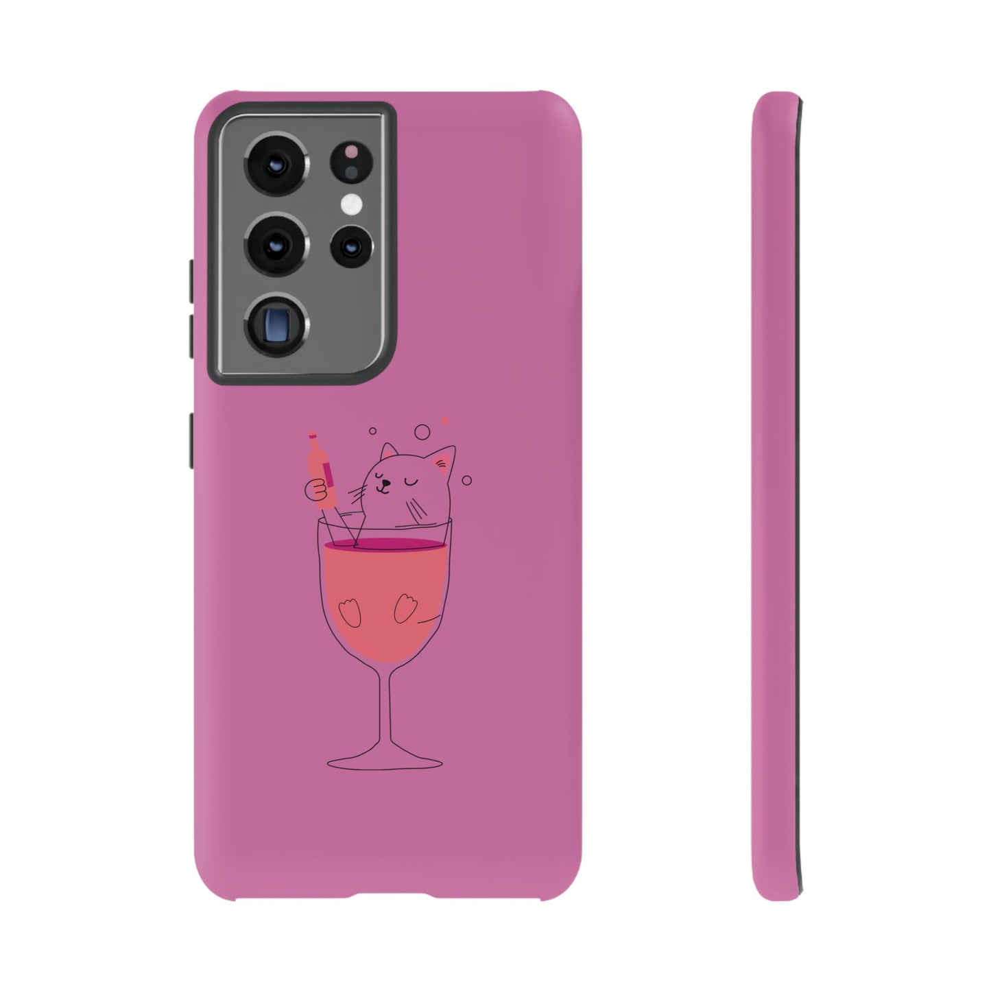 Cute Cat Phone Case, Tough iPhone Case, Cat Lovers Gift, Fun Phone Accessories, Pet Lover's Must-Have, Quirky Cat Art Design