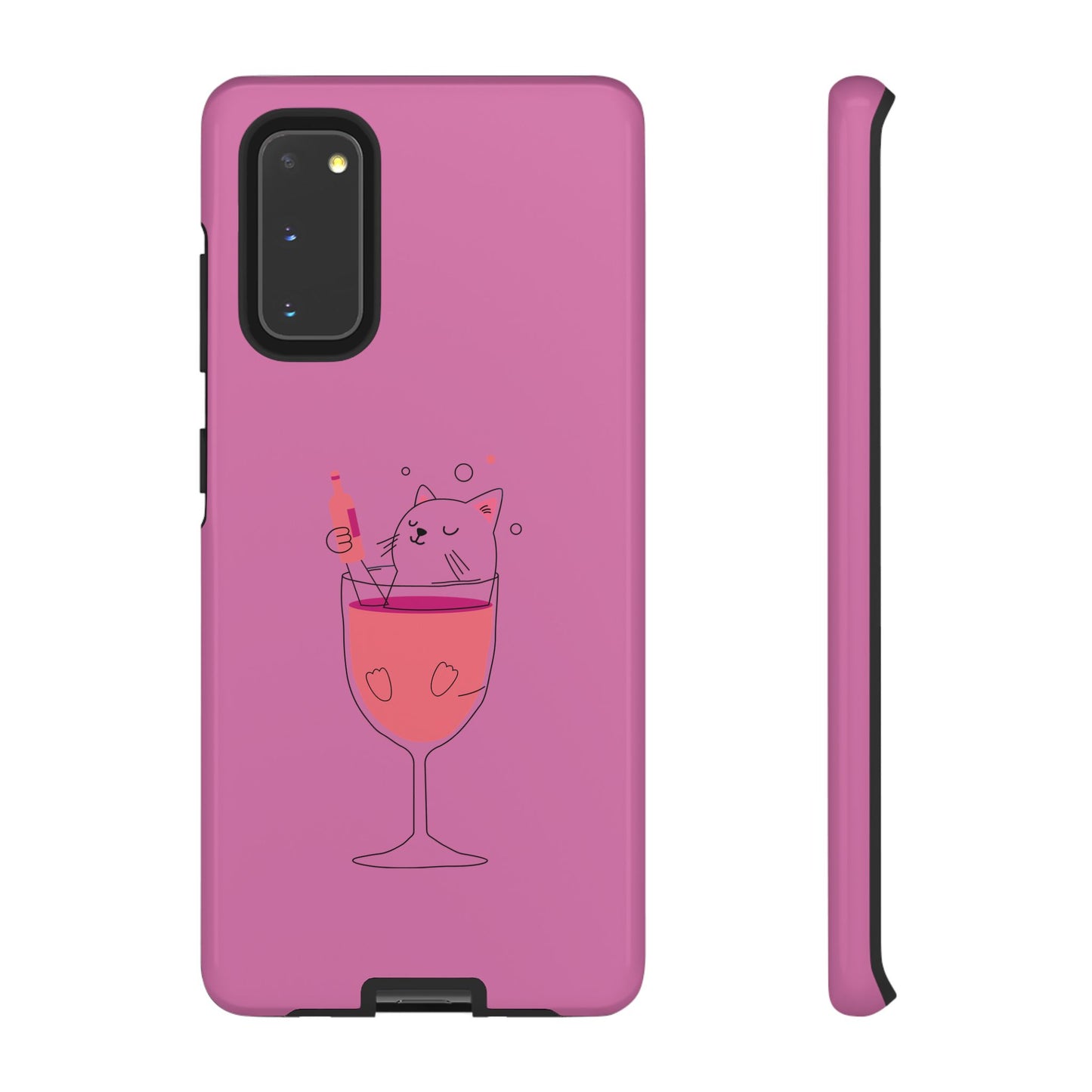 Cute Cat Phone Case, Tough iPhone Case, Cat Lovers Gift, Fun Phone Accessories, Pet Lover's Must-Have, Quirky Cat Art Design