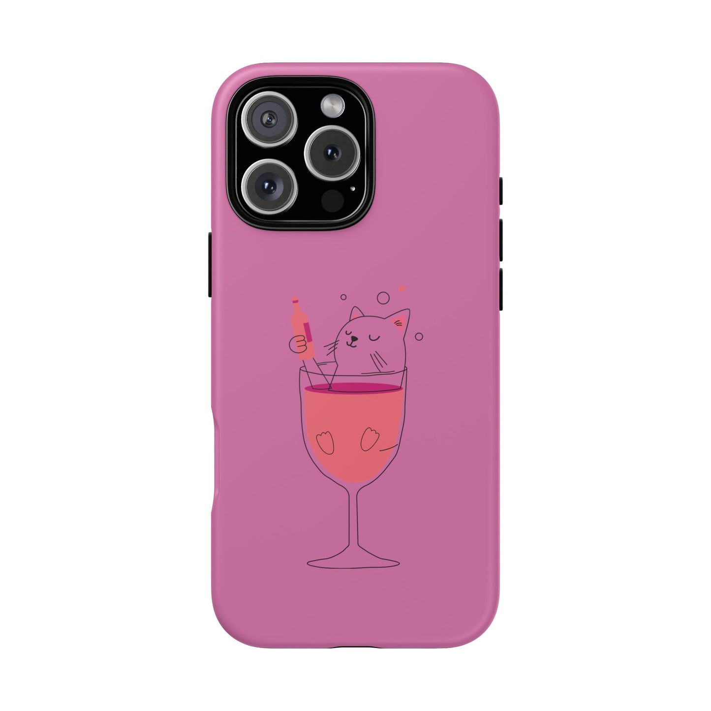 Cute Cat Phone Case, Tough iPhone Case, Cat Lovers Gift, Fun Phone Accessories, Pet Lover's Must-Have, Quirky Cat Art Design