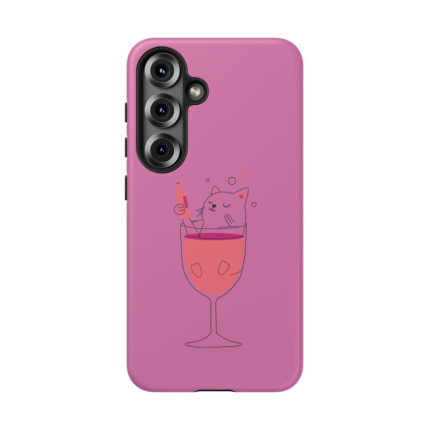 Cute Cat Phone Case, Tough iPhone Case, Cat Lovers Gift, Fun Phone Accessories, Pet Lover's Must-Have, Quirky Cat Art Design