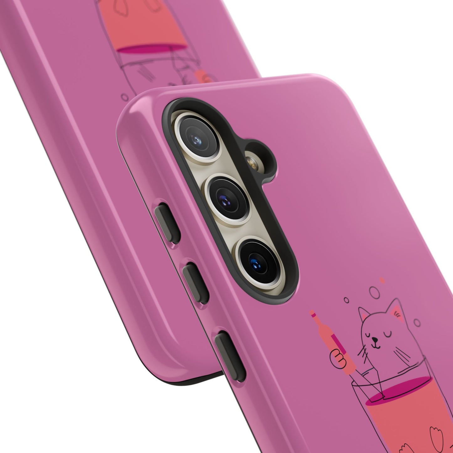 Cute Cat Phone Case, Tough iPhone Case, Cat Lovers Gift, Fun Phone Accessories, Pet Lover's Must-Have, Quirky Cat Art Design