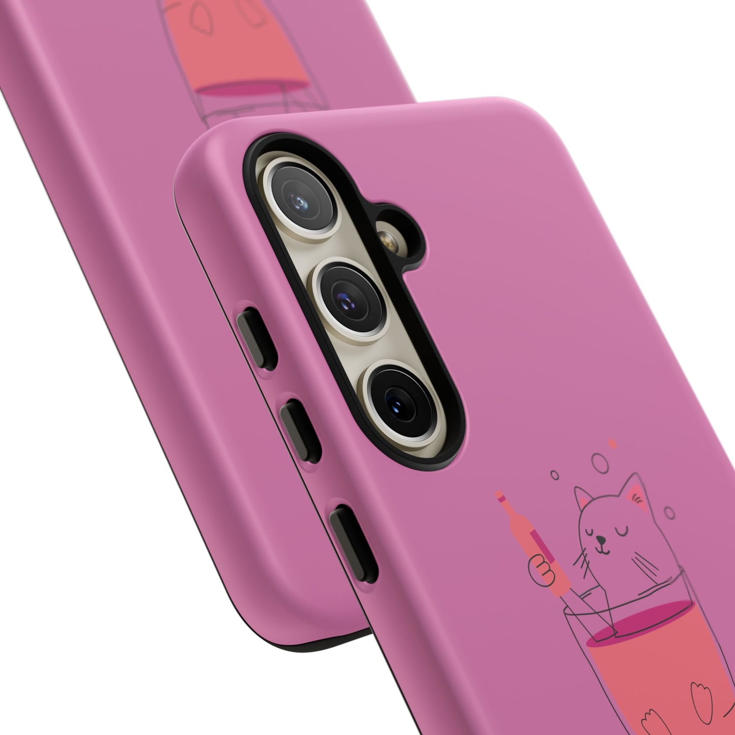 Cute Cat Phone Case, Tough iPhone Case, Cat Lovers Gift, Fun Phone Accessories, Pet Lover's Must-Have, Quirky Cat Art Design