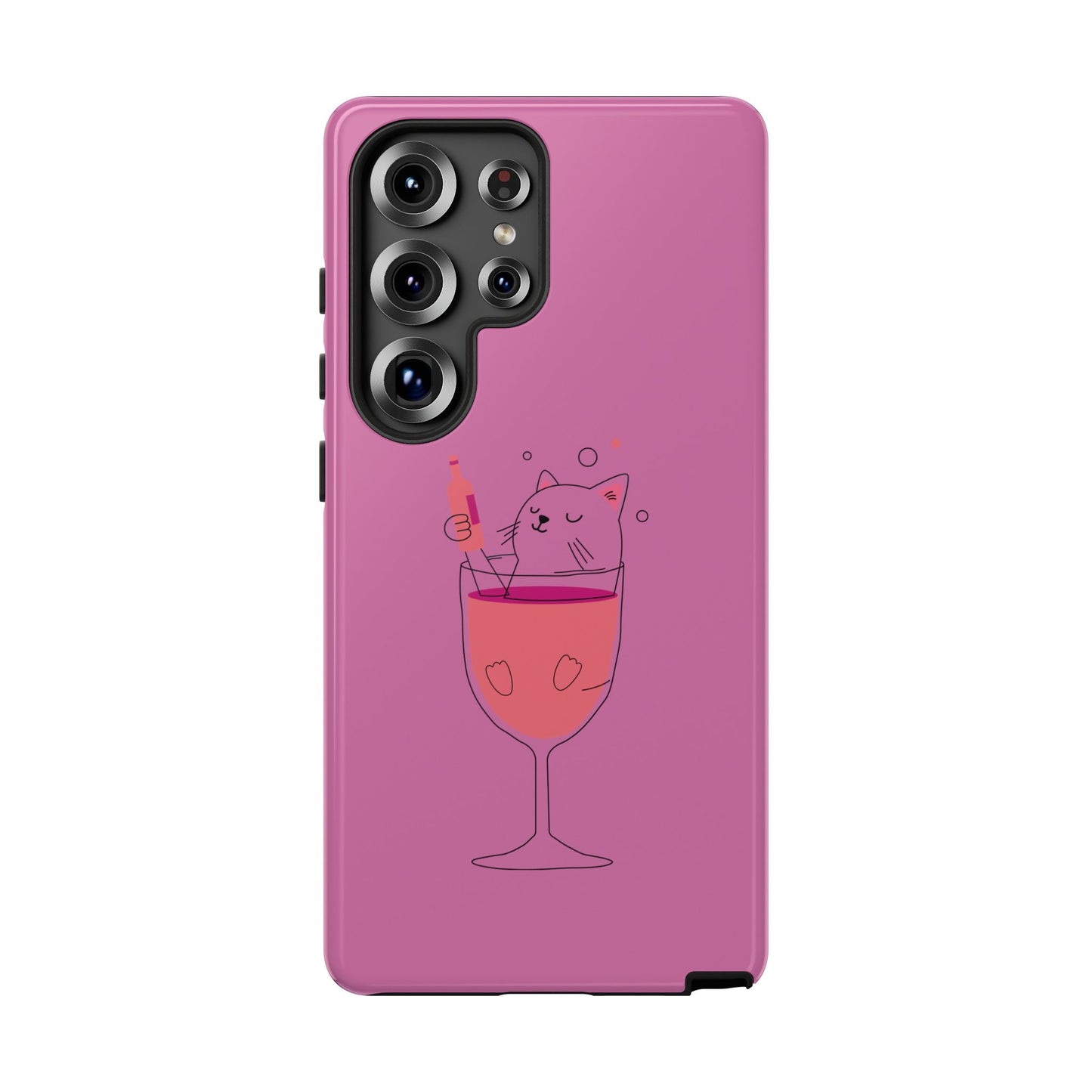 Cute Cat Phone Case, Tough iPhone Case, Cat Lovers Gift, Fun Phone Accessories, Pet Lover's Must-Have, Quirky Cat Art Design