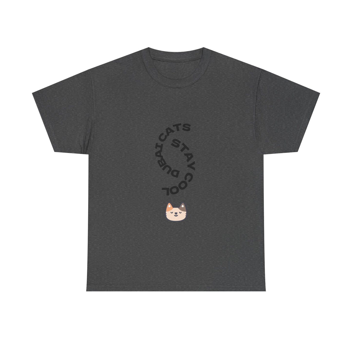 Cool Cats Unisex Tee – Stay Pawsitive Cotton T-Shirt, Cat Lover Gift, Cute Animal Apparel, Fun Pet Shirt, Everyday Wear