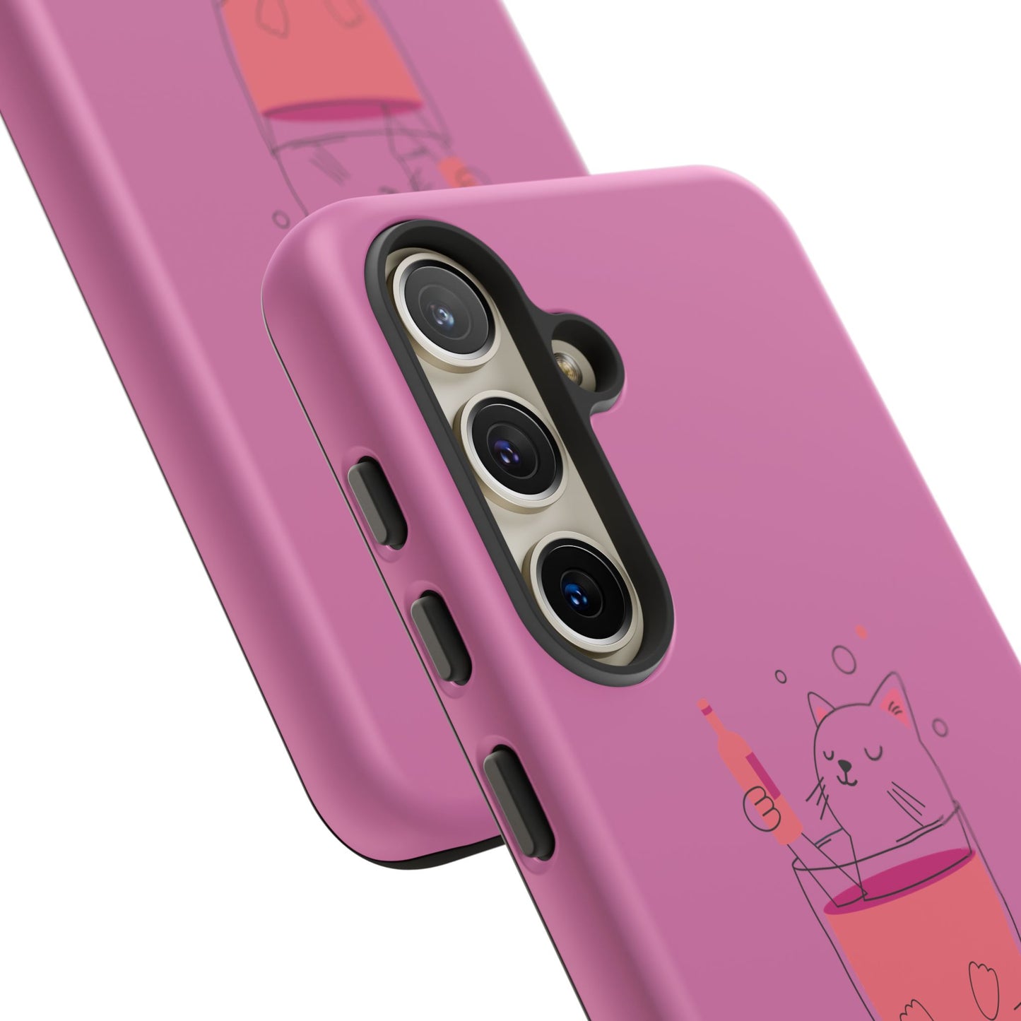 Cute Cat Phone Case, Tough iPhone Case, Cat Lovers Gift, Fun Phone Accessories, Pet Lover's Must-Have, Quirky Cat Art Design