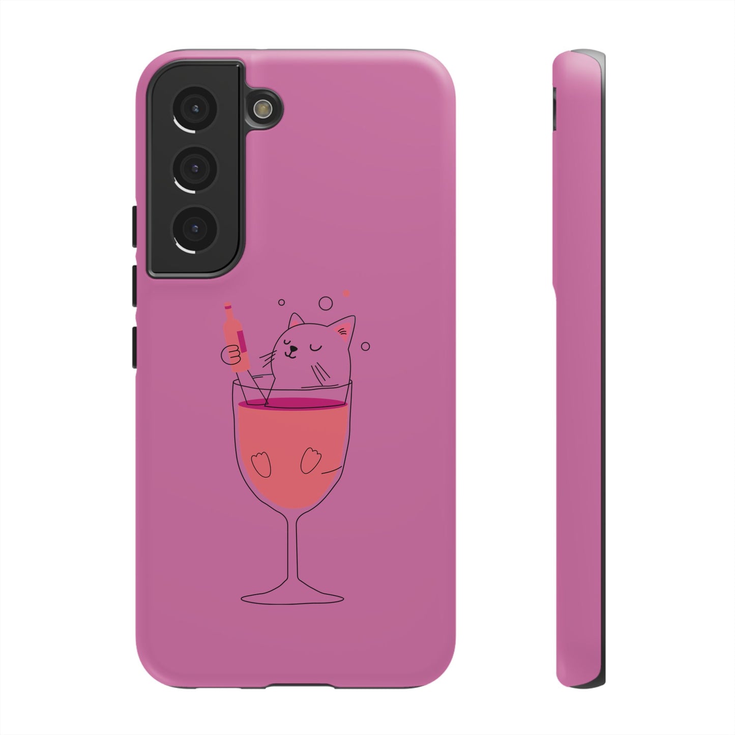 Cute Cat Phone Case, Tough iPhone Case, Cat Lovers Gift, Fun Phone Accessories, Pet Lover's Must-Have, Quirky Cat Art Design