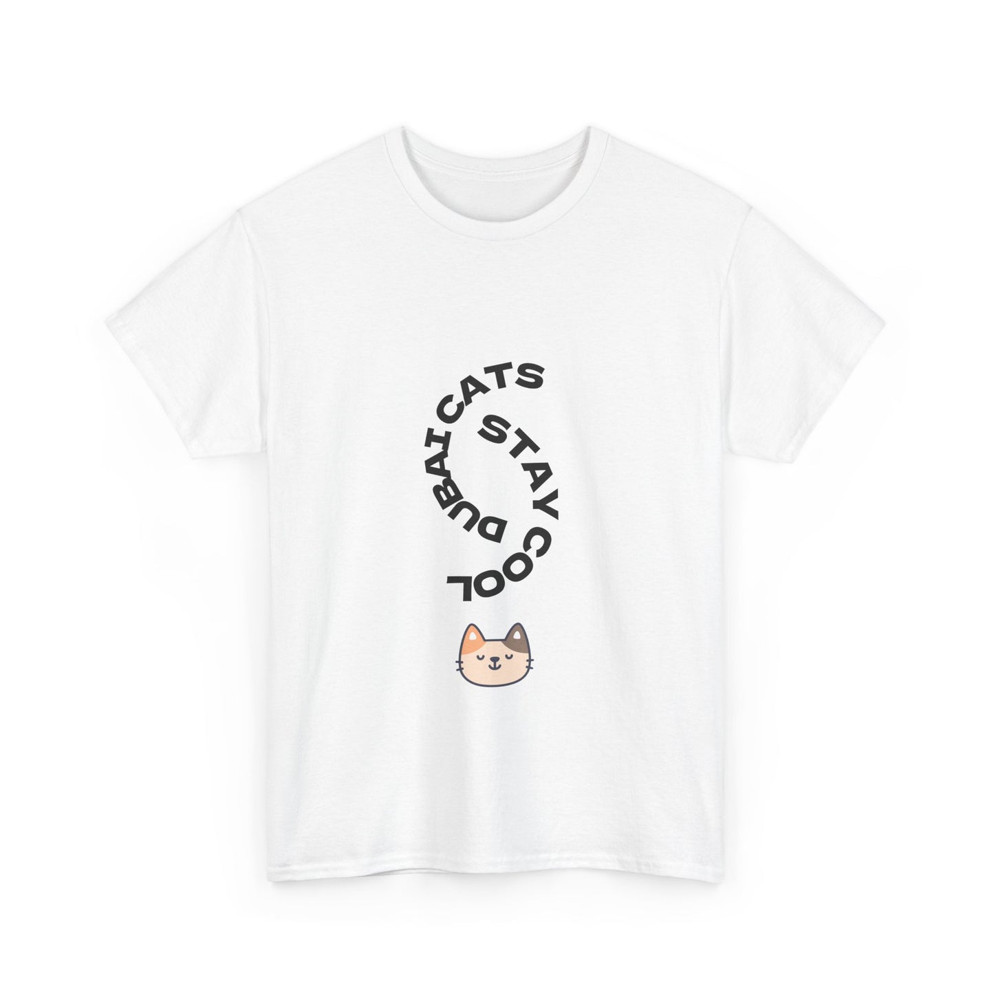 Cool Cats Unisex Tee – Stay Pawsitive Cotton T-Shirt, Cat Lover Gift, Cute Animal Apparel, Fun Pet Shirt, Everyday Wear