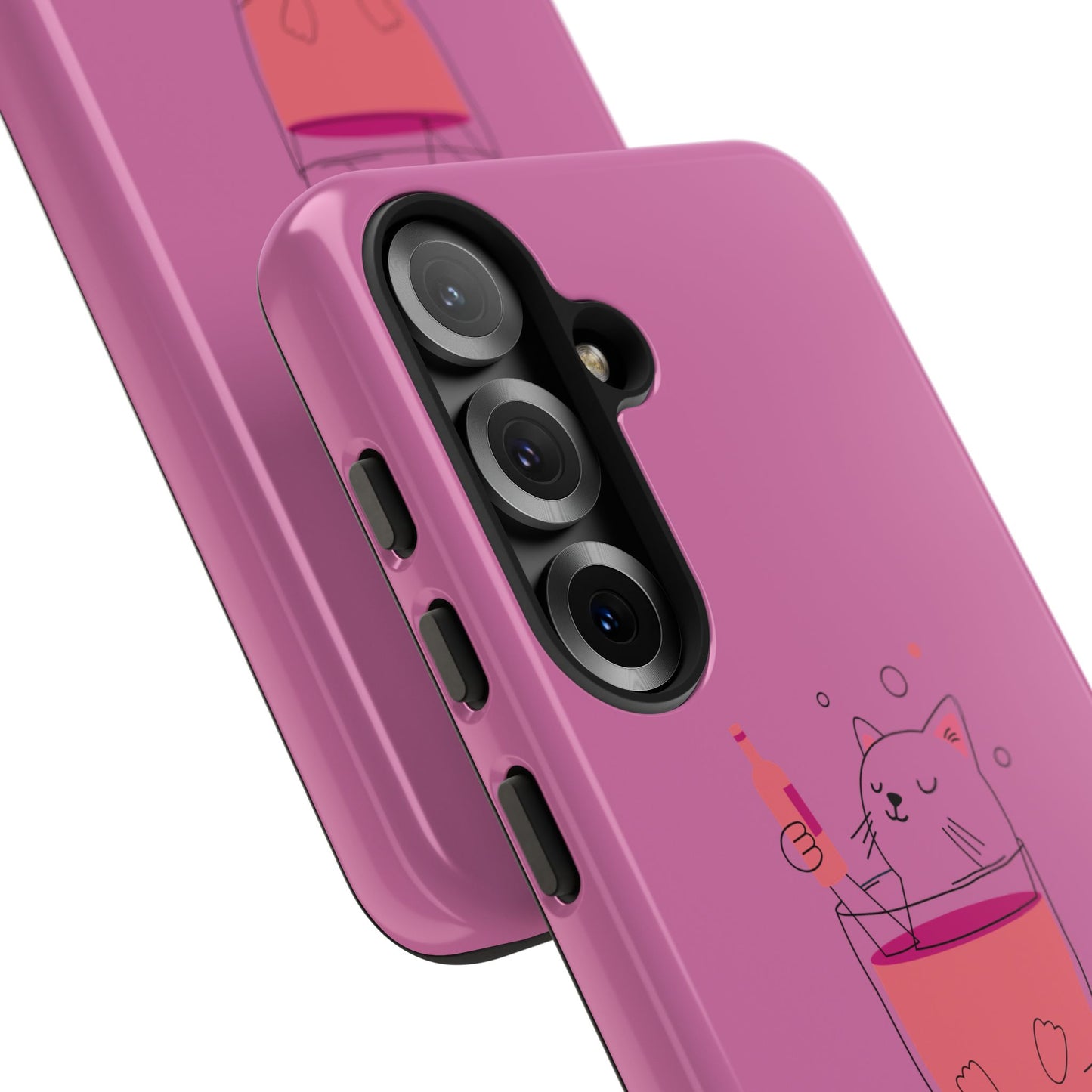 Cute Cat Phone Case, Tough iPhone Case, Cat Lovers Gift, Fun Phone Accessories, Pet Lover's Must-Have, Quirky Cat Art Design