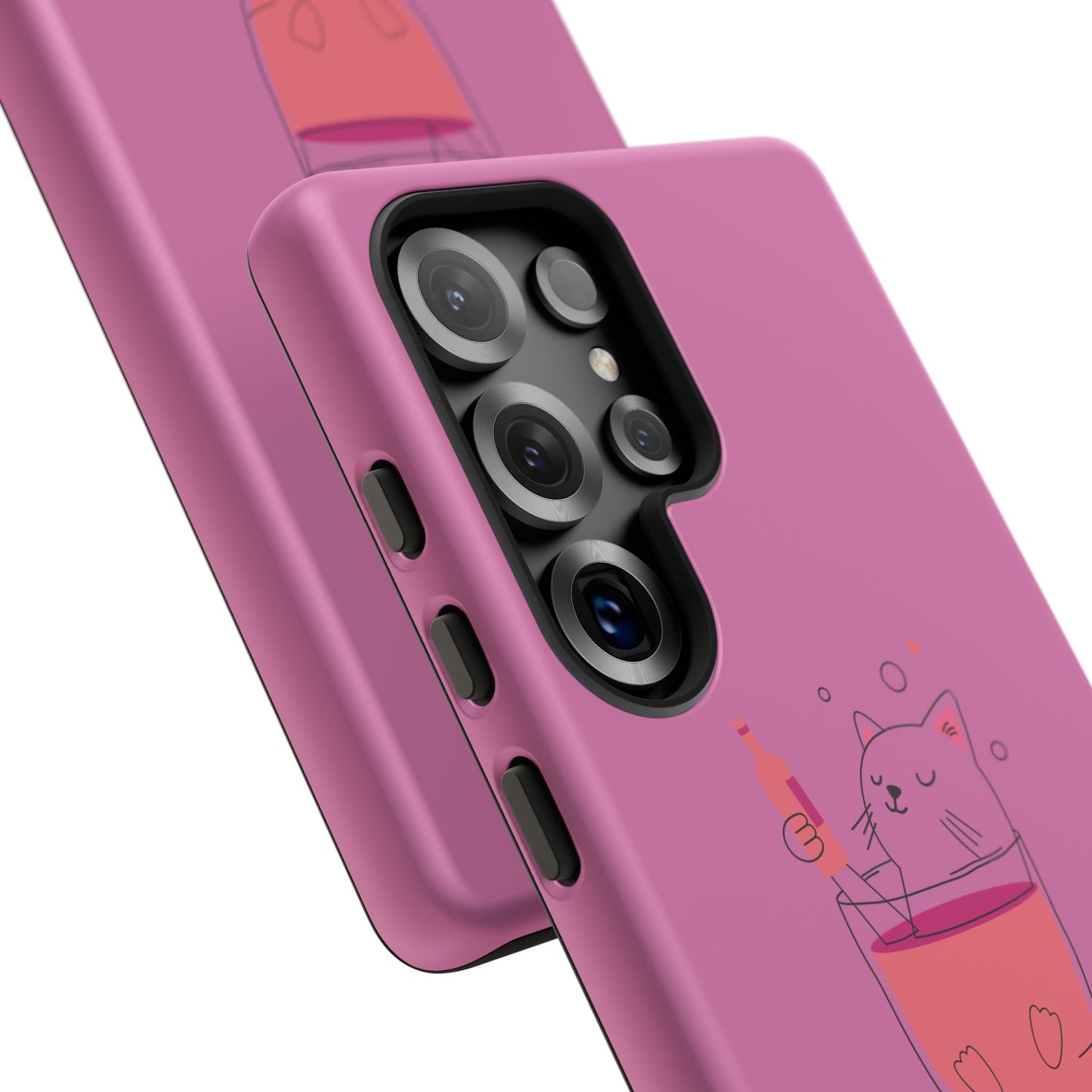 Cute Cat Phone Case, Tough iPhone Case, Cat Lovers Gift, Fun Phone Accessories, Pet Lover's Must-Have, Quirky Cat Art Design