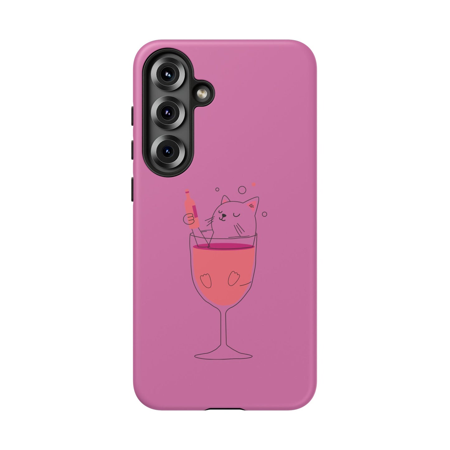 Cute Cat Phone Case, Tough iPhone Case, Cat Lovers Gift, Fun Phone Accessories, Pet Lover's Must-Have, Quirky Cat Art Design