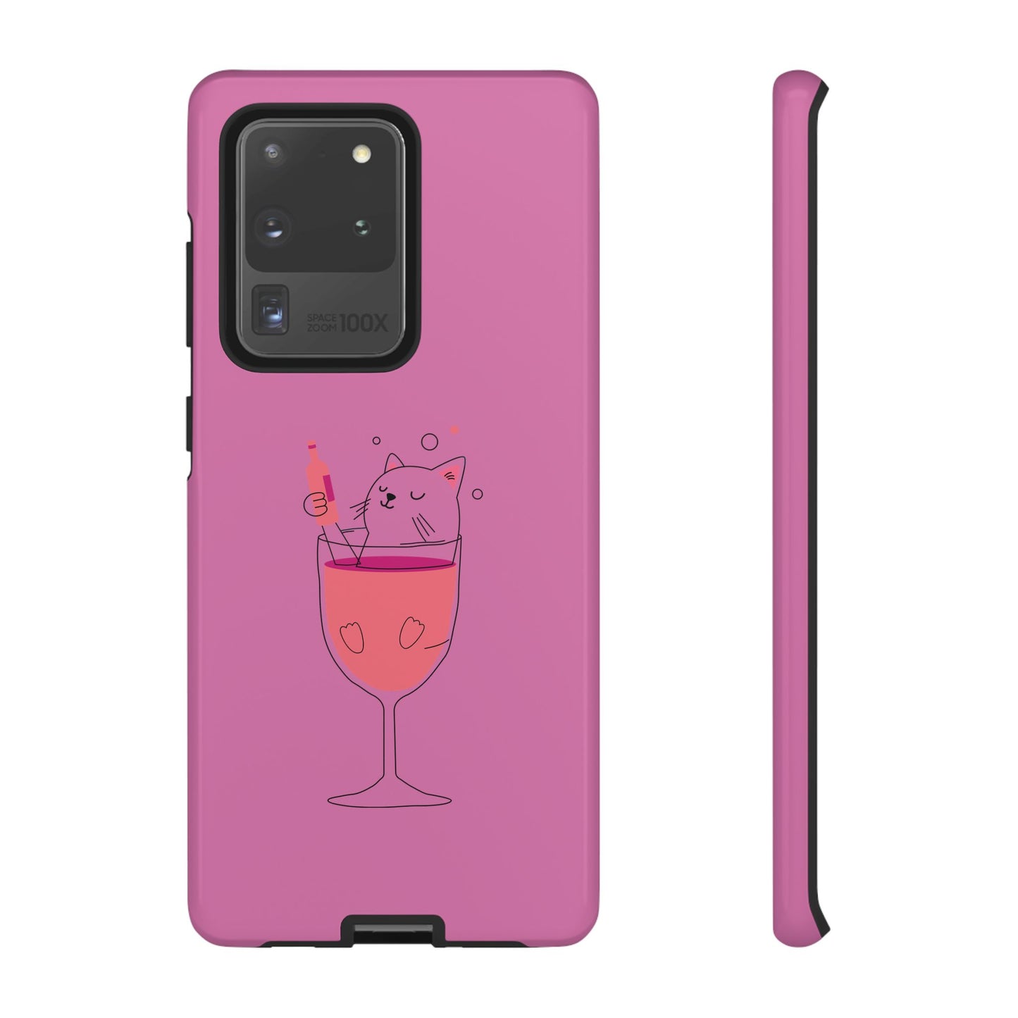 Cute Cat Phone Case, Tough iPhone Case, Cat Lovers Gift, Fun Phone Accessories, Pet Lover's Must-Have, Quirky Cat Art Design