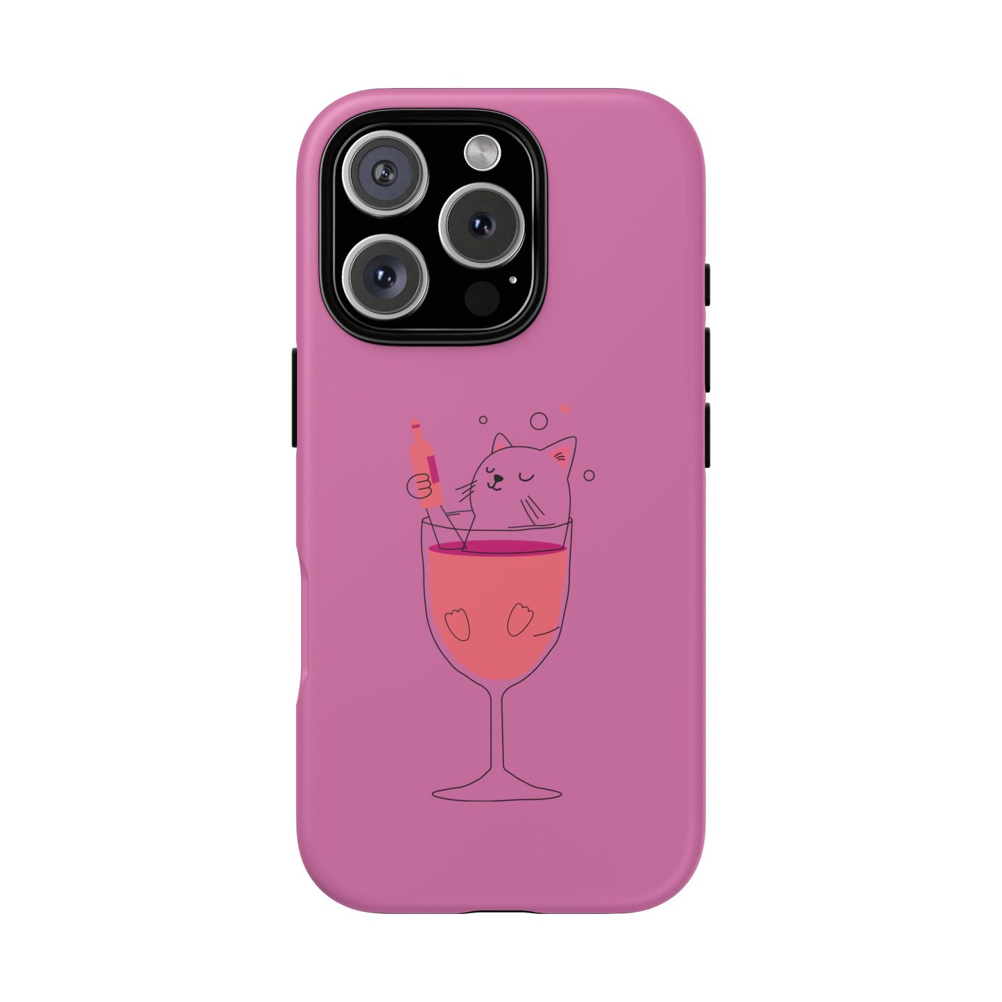 Cute Cat Phone Case, Tough iPhone Case, Cat Lovers Gift, Fun Phone Accessories, Pet Lover's Must-Have, Quirky Cat Art Design