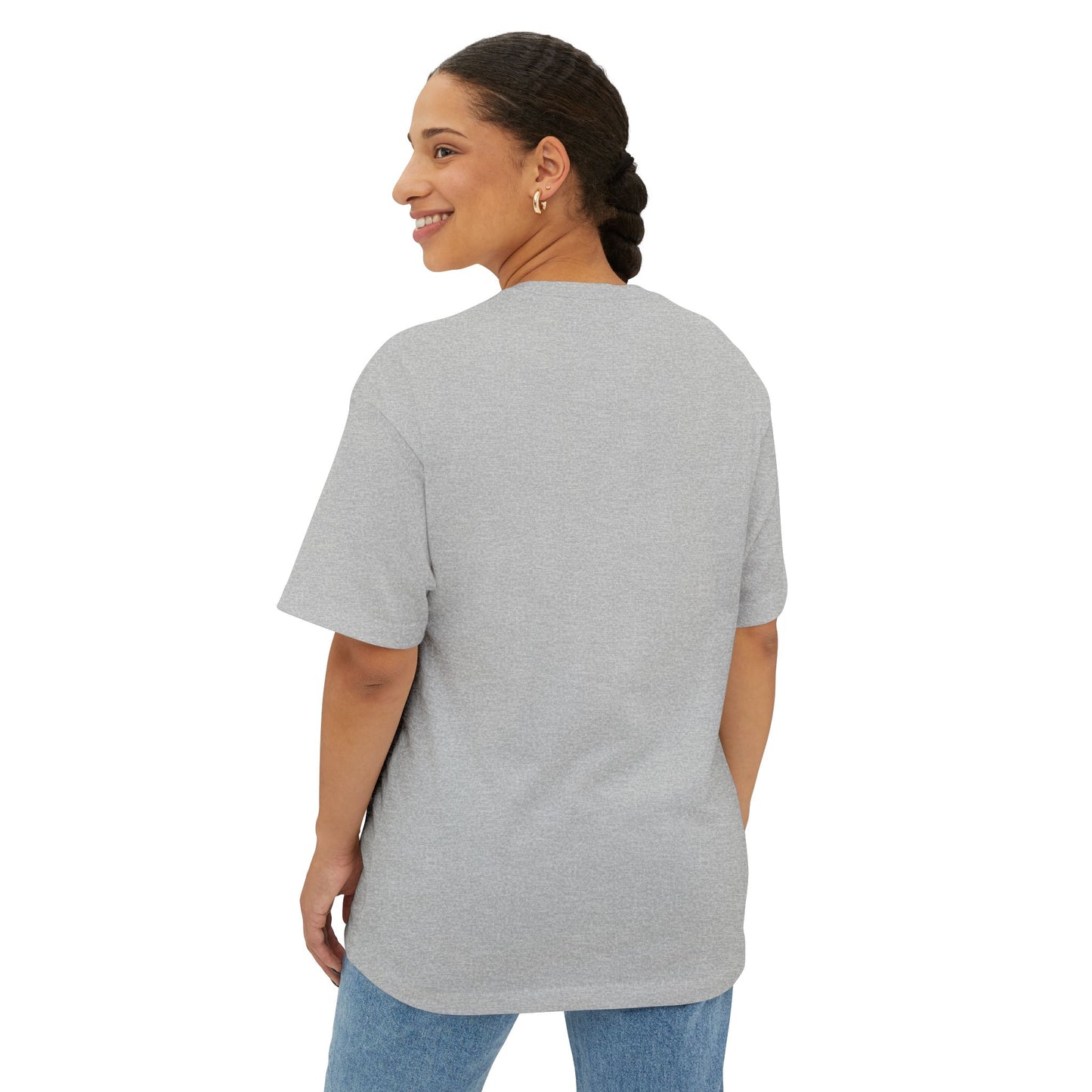 Stay Pawsitive Unisex Oversized Boxy Tee, Cute Dog Lover T-Shirt, Inspirational Gift, Animal Lovers Apparel, Positive Vibe Tee