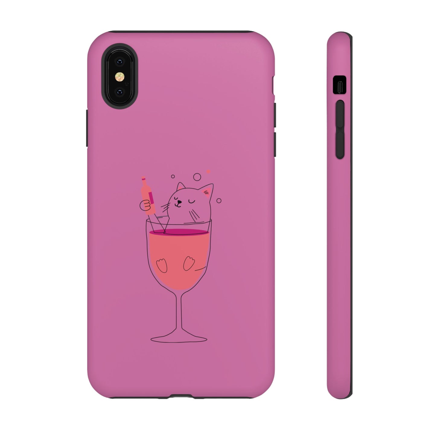 Cute Cat Phone Case, Tough iPhone Case, Cat Lovers Gift, Fun Phone Accessories, Pet Lover's Must-Have, Quirky Cat Art Design