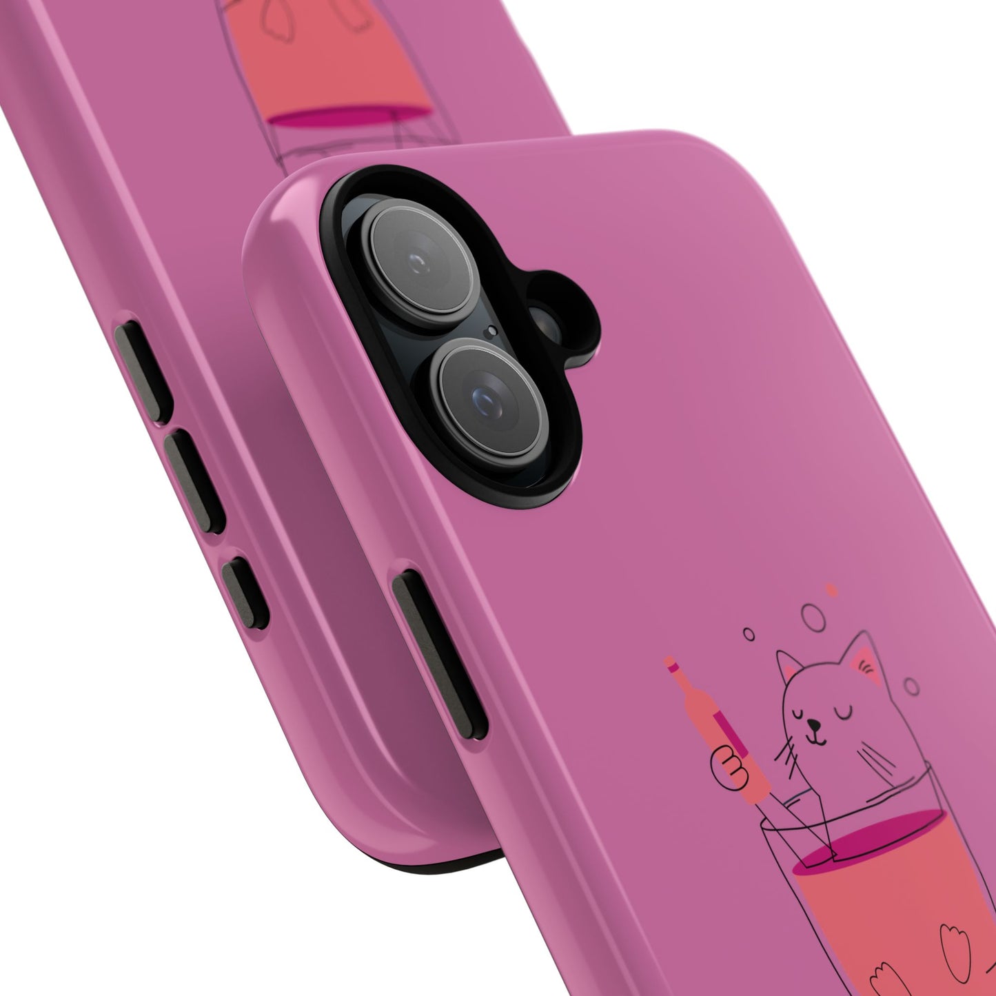 Cute Cat Phone Case, Tough iPhone Case, Cat Lovers Gift, Fun Phone Accessories, Pet Lover's Must-Have, Quirky Cat Art Design