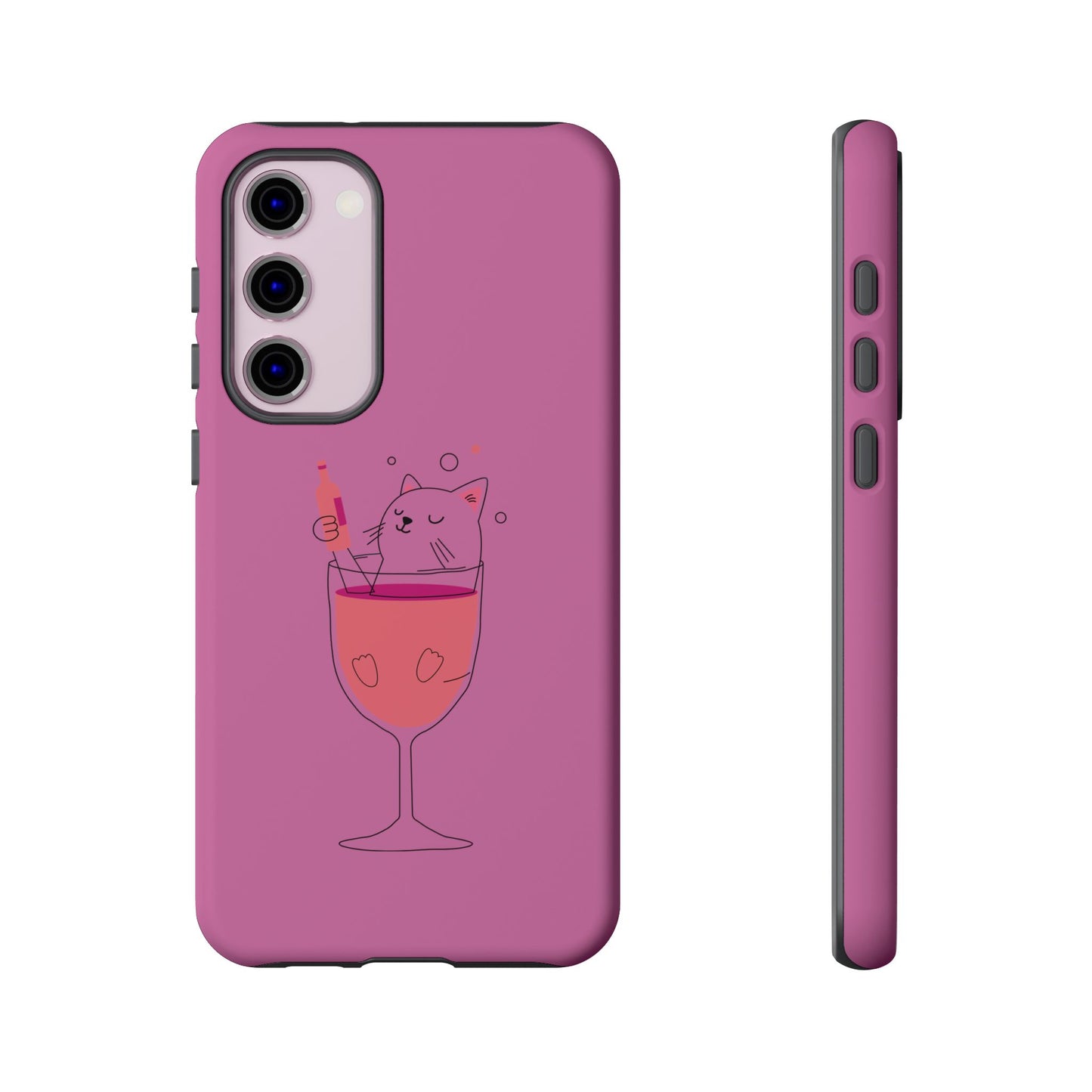 Cute Cat Phone Case, Tough iPhone Case, Cat Lovers Gift, Fun Phone Accessories, Pet Lover's Must-Have, Quirky Cat Art Design