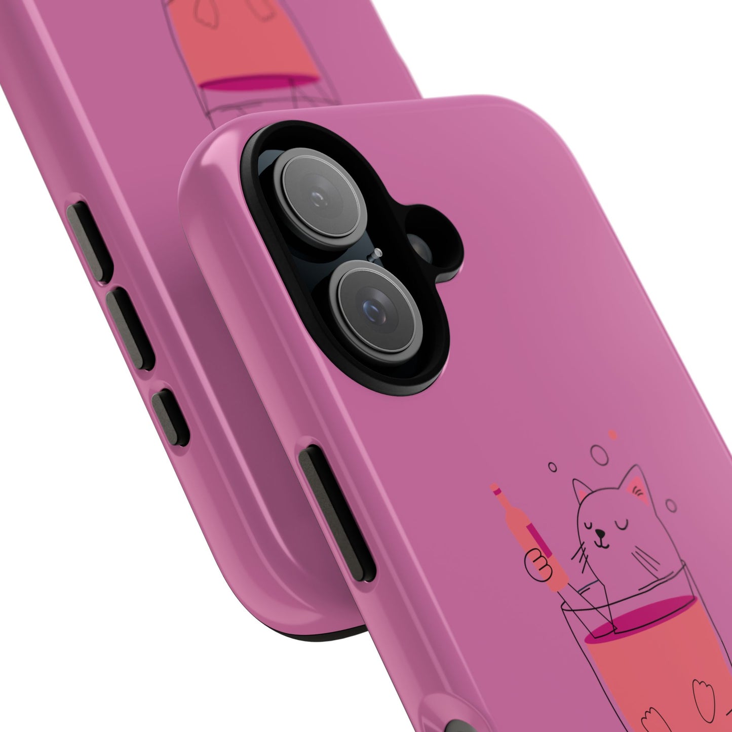 Cute Cat Phone Case, Tough iPhone Case, Cat Lovers Gift, Fun Phone Accessories, Pet Lover's Must-Have, Quirky Cat Art Design