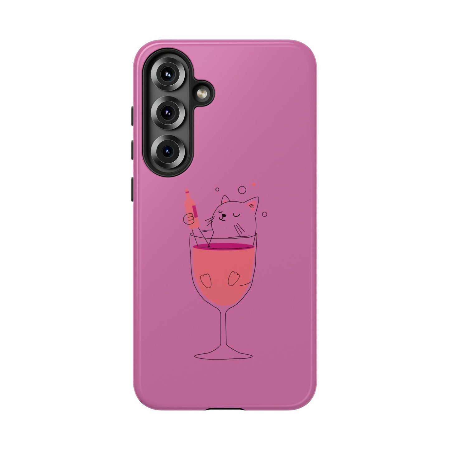 Cute Cat Phone Case, Tough iPhone Case, Cat Lovers Gift, Fun Phone Accessories, Pet Lover's Must-Have, Quirky Cat Art Design