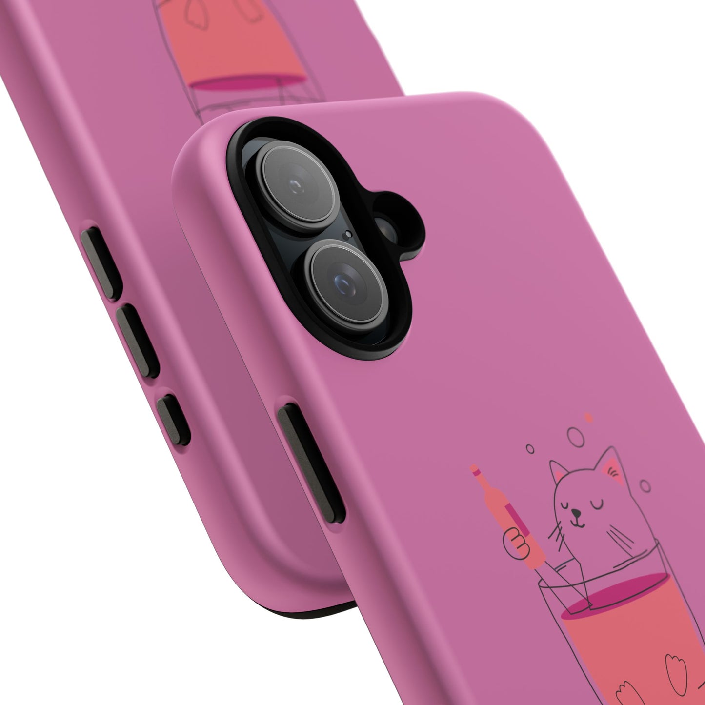 Cute Cat Phone Case, Tough iPhone Case, Cat Lovers Gift, Fun Phone Accessories, Pet Lover's Must-Have, Quirky Cat Art Design
