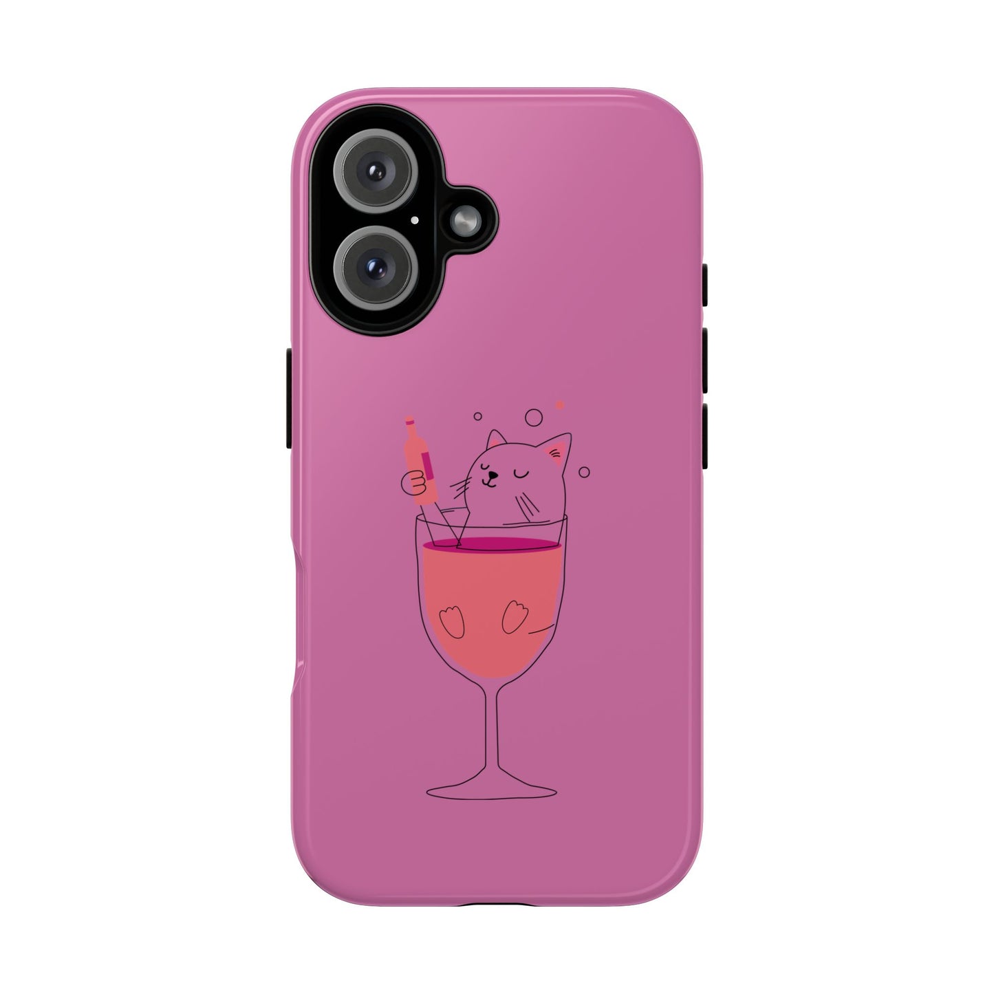 Cute Cat Phone Case, Tough iPhone Case, Cat Lovers Gift, Fun Phone Accessories, Pet Lover's Must-Have, Quirky Cat Art Design