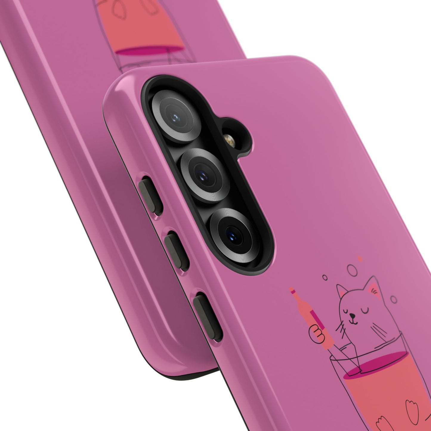 Cute Cat Phone Case, Tough iPhone Case, Cat Lovers Gift, Fun Phone Accessories, Pet Lover's Must-Have, Quirky Cat Art Design