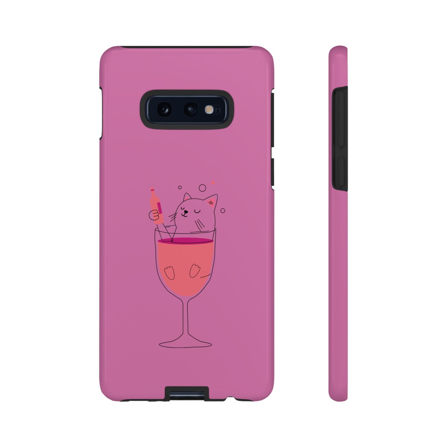 Cute Cat Phone Case, Tough iPhone Case, Cat Lovers Gift, Fun Phone Accessories, Pet Lover's Must-Have, Quirky Cat Art Design