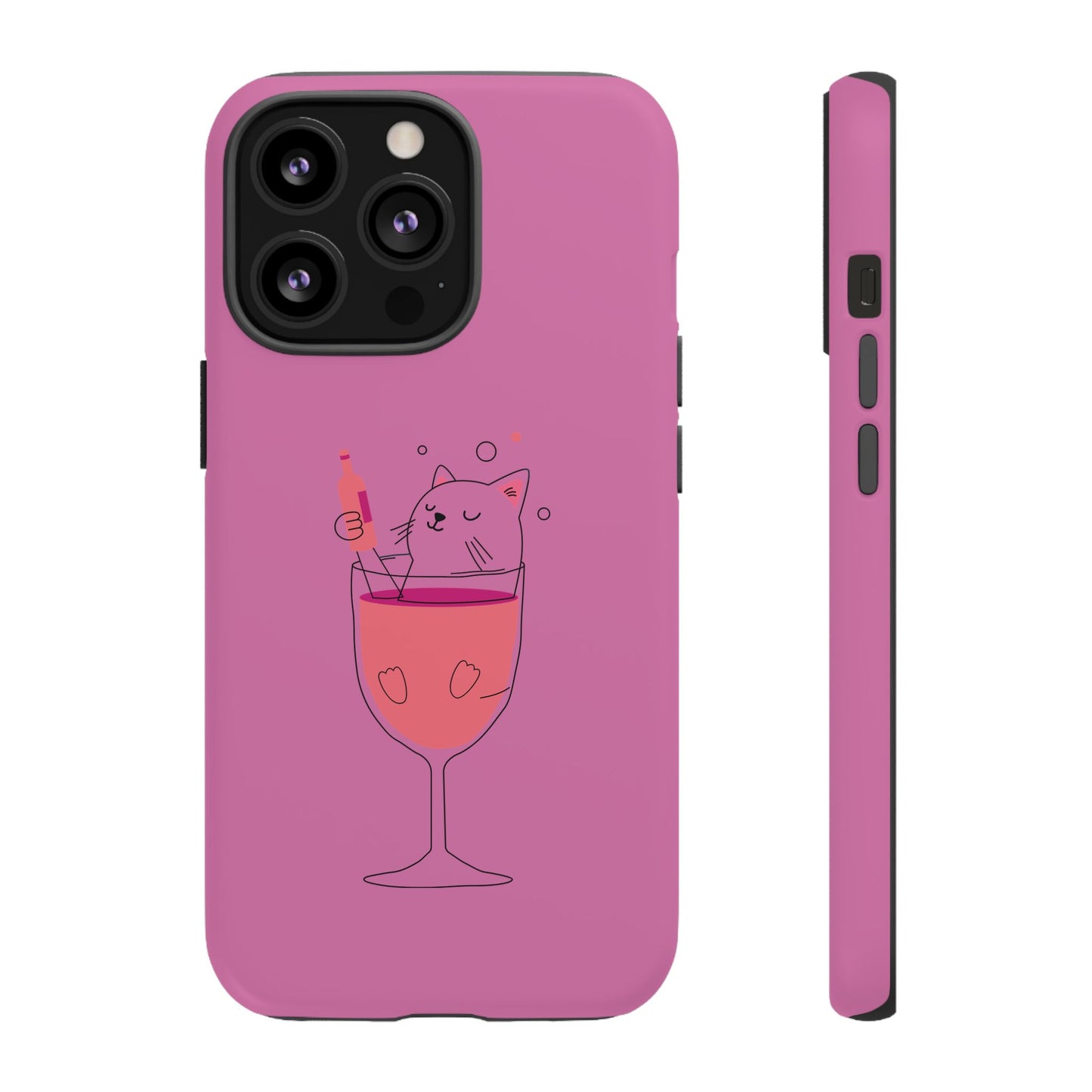 Cute Cat Phone Case, Tough iPhone Case, Cat Lovers Gift, Fun Phone Accessories, Pet Lover's Must-Have, Quirky Cat Art Design