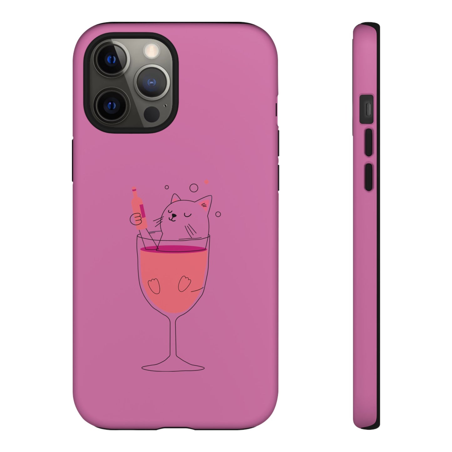 Cute Cat Phone Case, Tough iPhone Case, Cat Lovers Gift, Fun Phone Accessories, Pet Lover's Must-Have, Quirky Cat Art Design