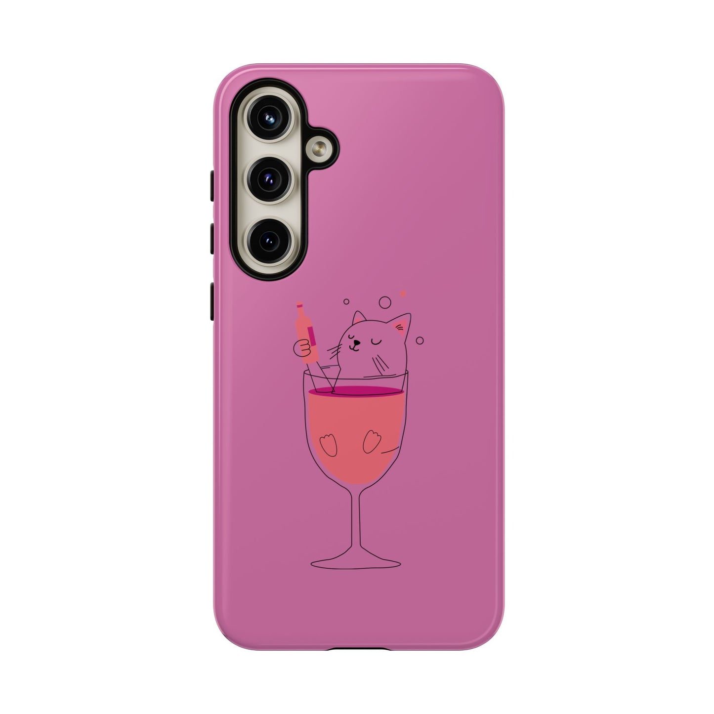 Cute Cat Phone Case, Tough iPhone Case, Cat Lovers Gift, Fun Phone Accessories, Pet Lover's Must-Have, Quirky Cat Art Design