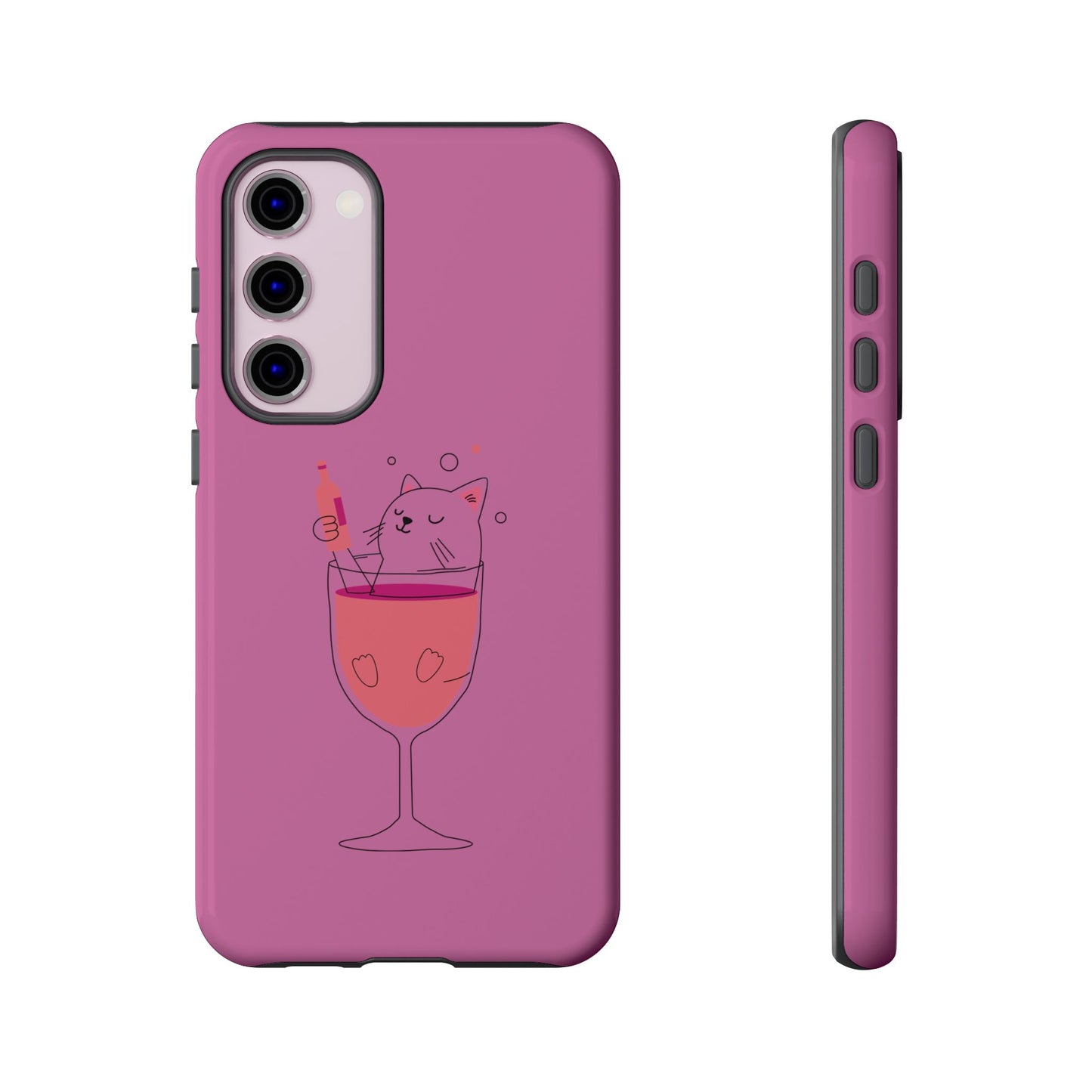 Cute Cat Phone Case, Tough iPhone Case, Cat Lovers Gift, Fun Phone Accessories, Pet Lover's Must-Have, Quirky Cat Art Design
