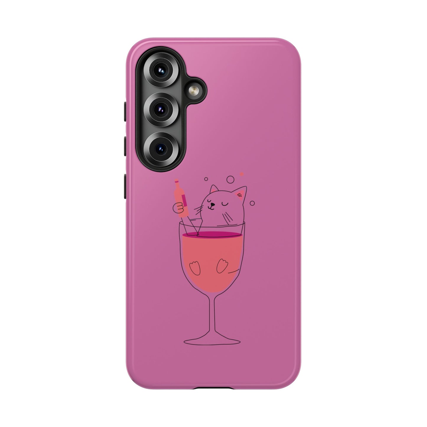 Cute Cat Phone Case, Tough iPhone Case, Cat Lovers Gift, Fun Phone Accessories, Pet Lover's Must-Have, Quirky Cat Art Design