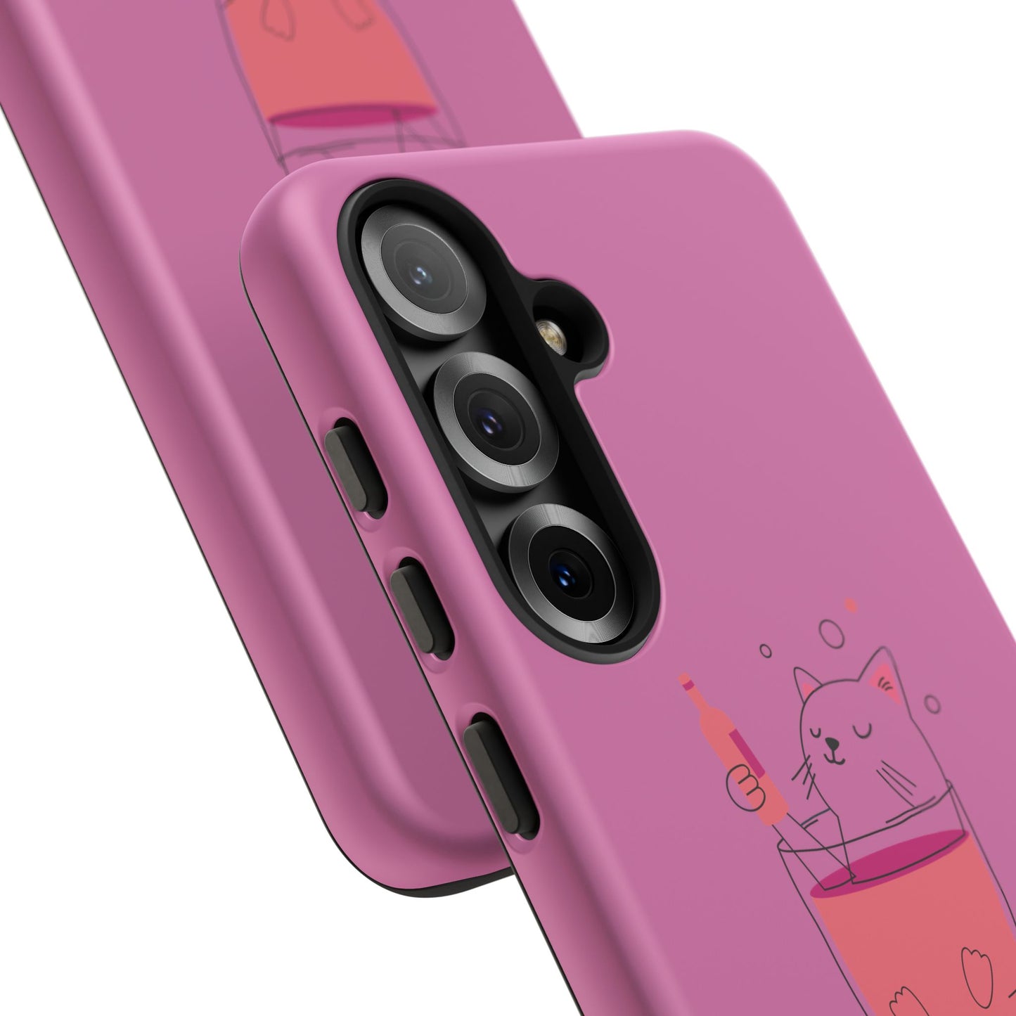 Cute Cat Phone Case, Tough iPhone Case, Cat Lovers Gift, Fun Phone Accessories, Pet Lover's Must-Have, Quirky Cat Art Design