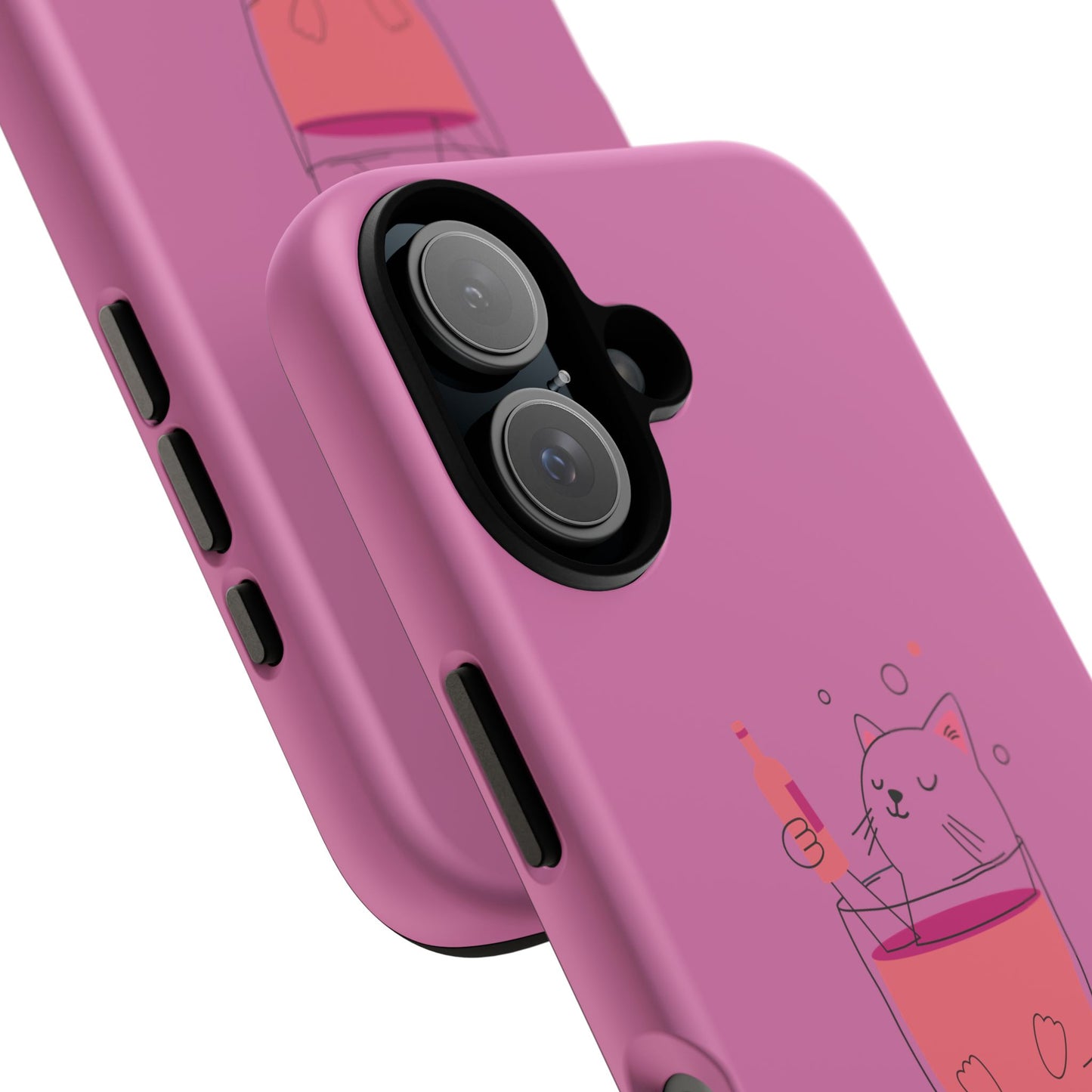 Cute Cat Phone Case, Tough iPhone Case, Cat Lovers Gift, Fun Phone Accessories, Pet Lover's Must-Have, Quirky Cat Art Design