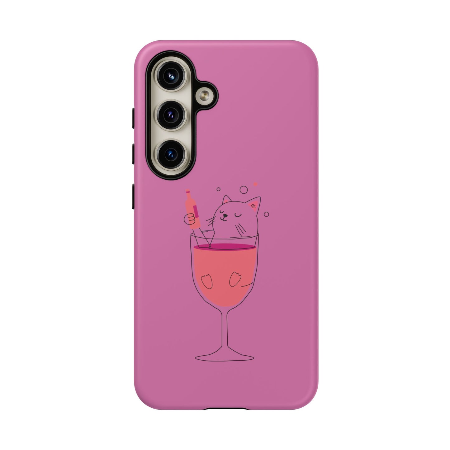 Cute Cat Phone Case, Tough iPhone Case, Cat Lovers Gift, Fun Phone Accessories, Pet Lover's Must-Have, Quirky Cat Art Design
