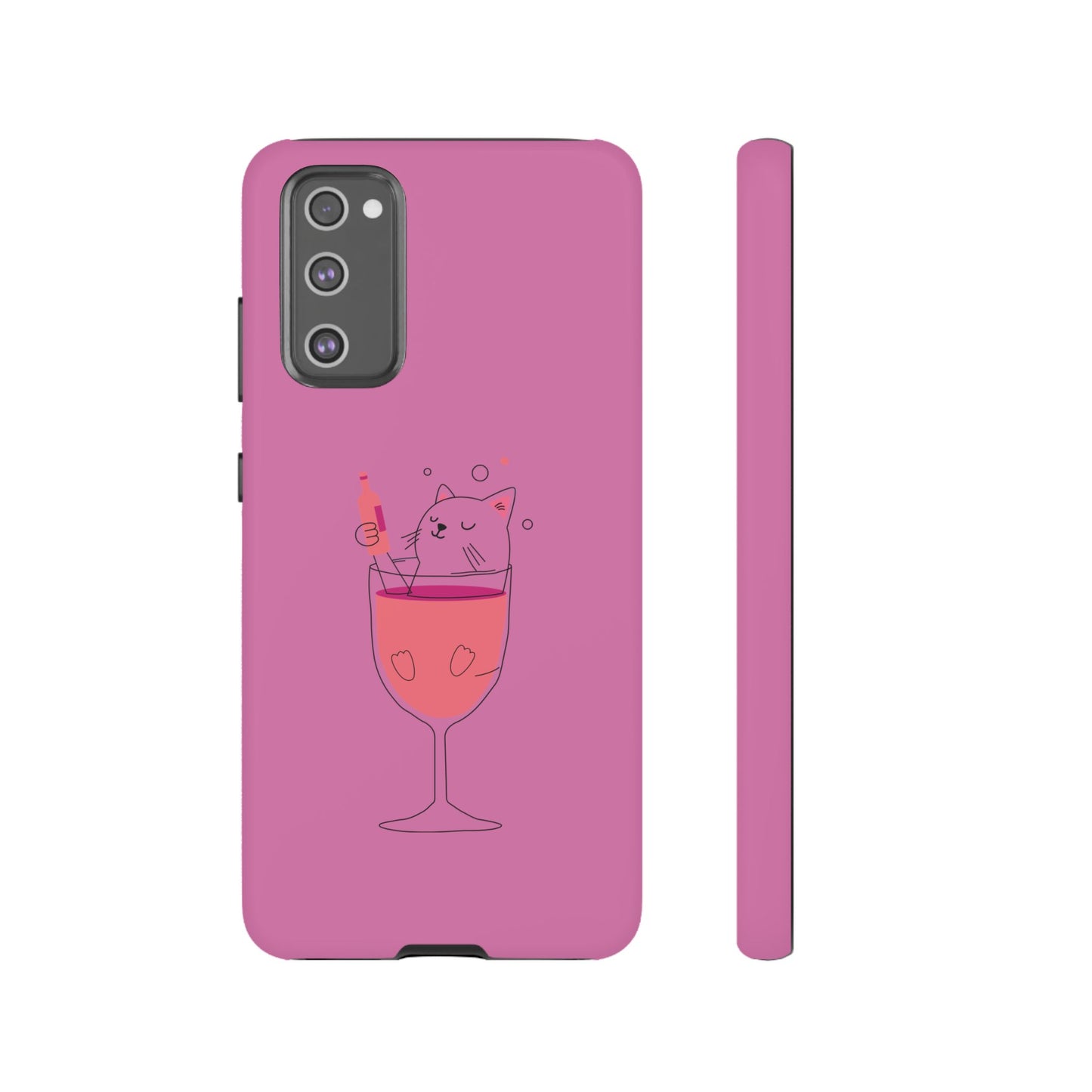 Cute Cat Phone Case, Tough iPhone Case, Cat Lovers Gift, Fun Phone Accessories, Pet Lover's Must-Have, Quirky Cat Art Design