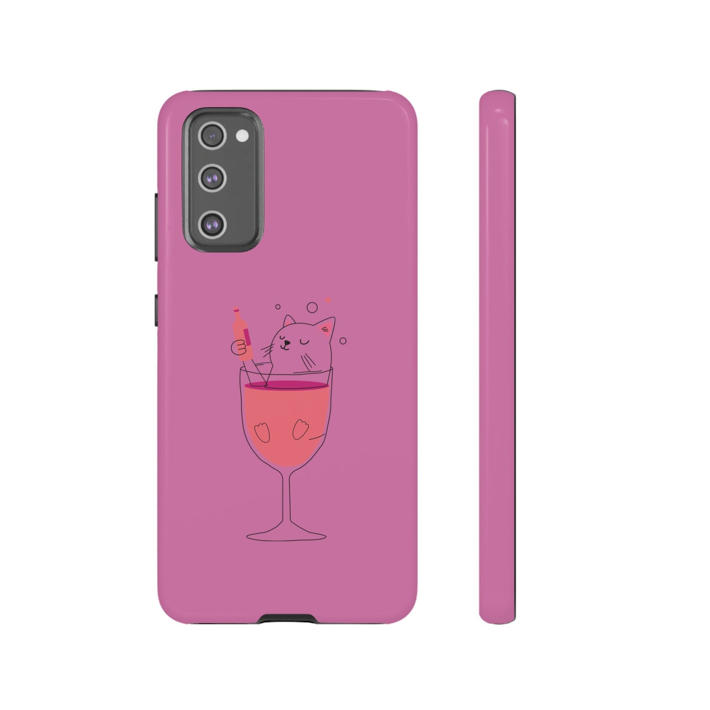 Cute Cat Phone Case, Tough iPhone Case, Cat Lovers Gift, Fun Phone Accessories, Pet Lover's Must-Have, Quirky Cat Art Design
