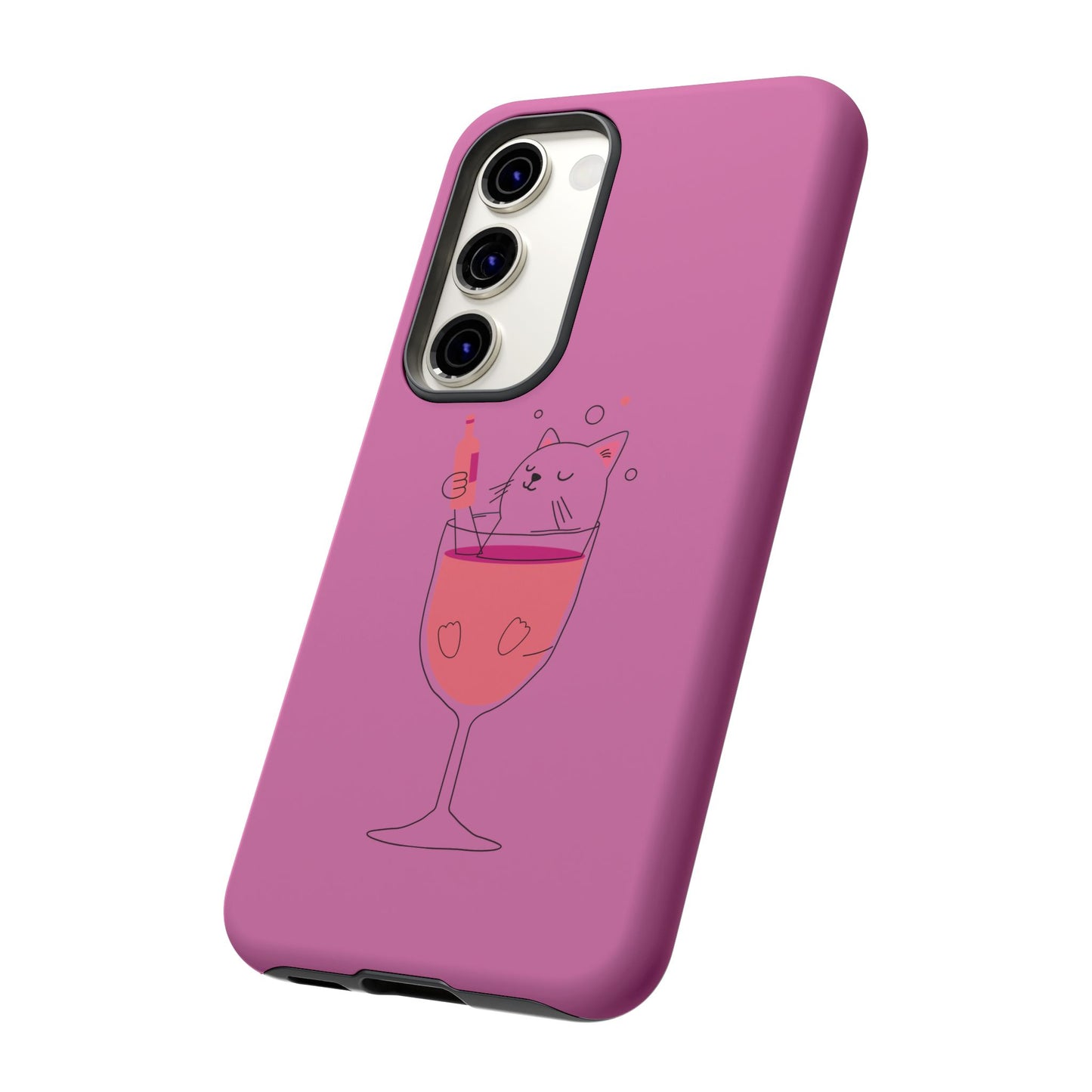 Cute Cat Phone Case, Tough iPhone Case, Cat Lovers Gift, Fun Phone Accessories, Pet Lover's Must-Have, Quirky Cat Art Design