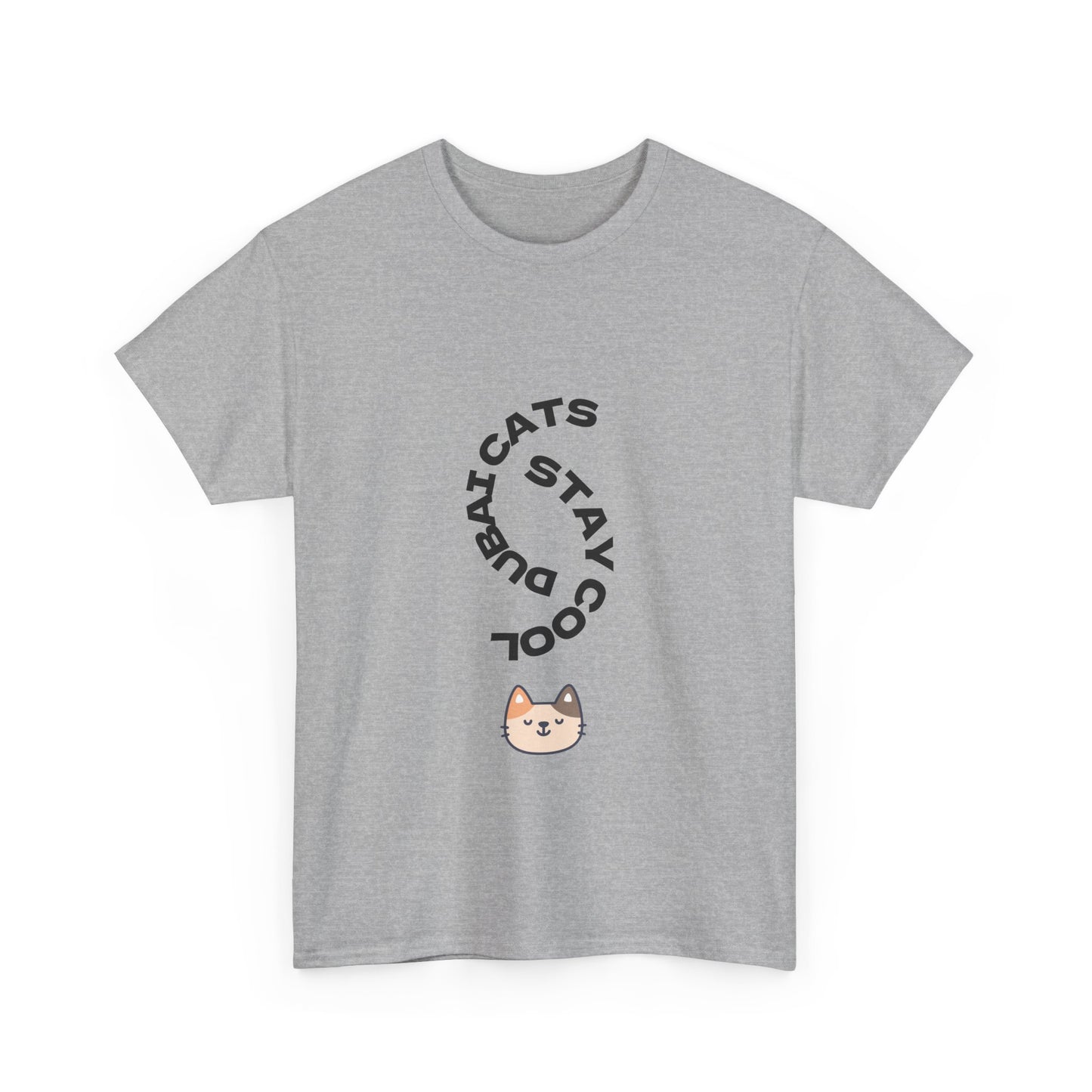 Cool Cats Unisex Tee – Stay Pawsitive Cotton T-Shirt, Cat Lover Gift, Cute Animal Apparel, Fun Pet Shirt, Everyday Wear