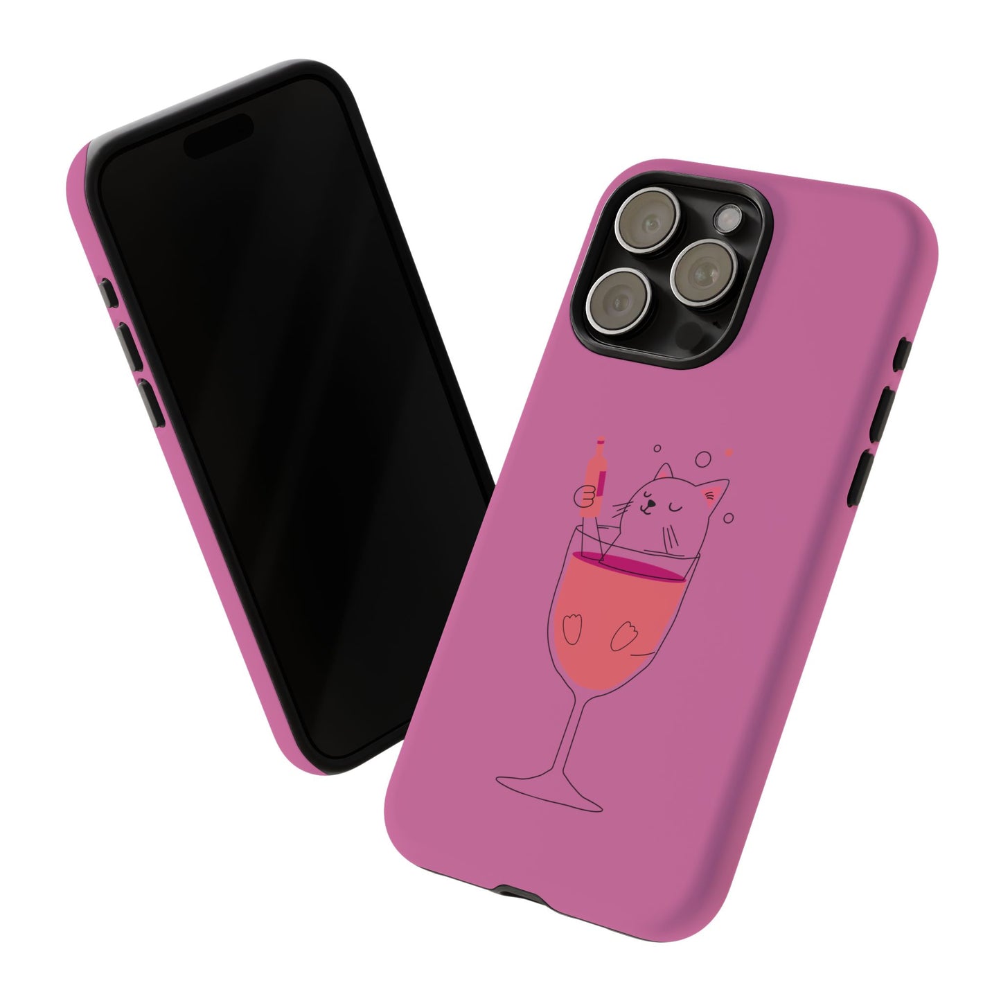 Cute Cat Phone Case, Tough iPhone Case, Cat Lovers Gift, Fun Phone Accessories, Pet Lover's Must-Have, Quirky Cat Art Design