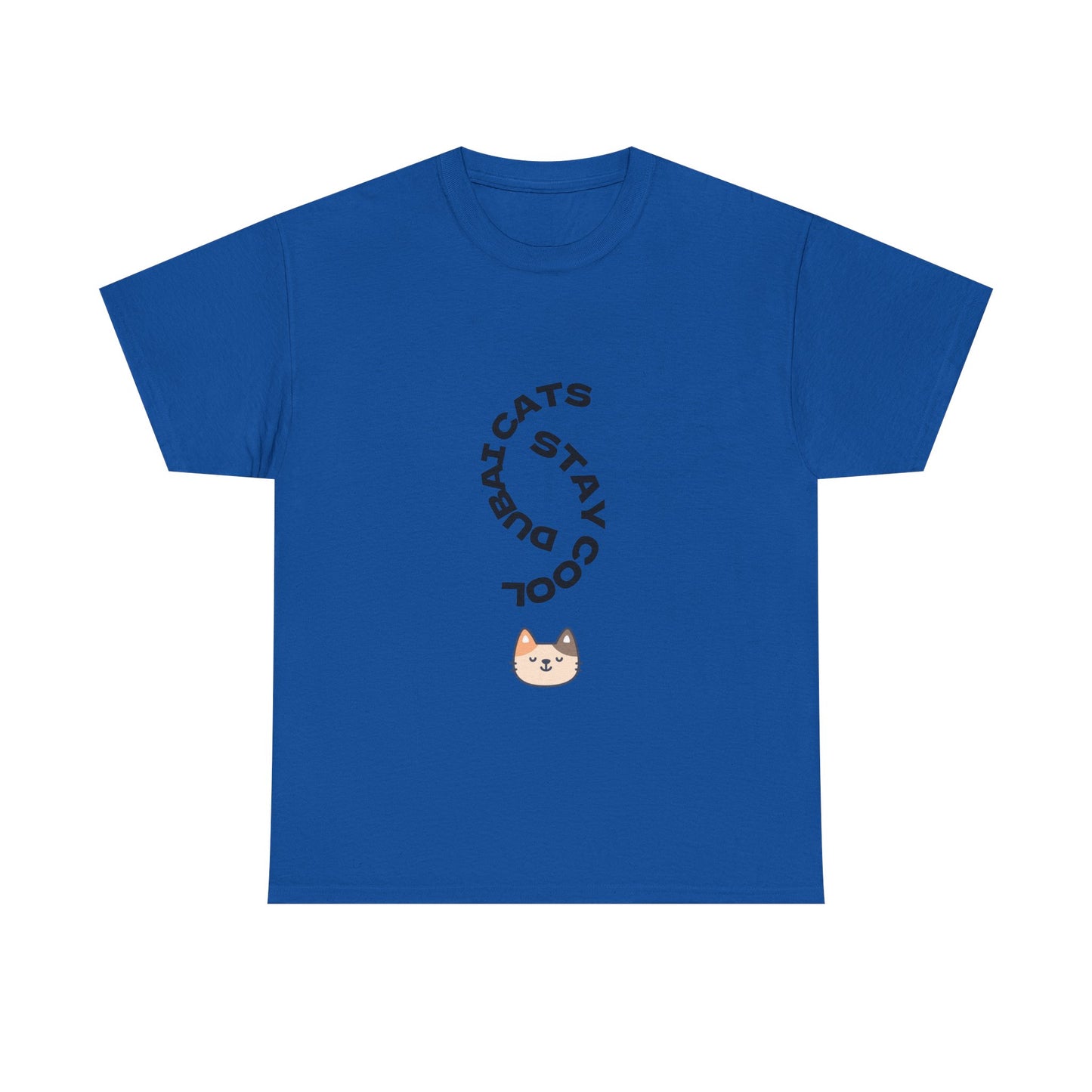 Cool Cats Unisex Tee – Stay Pawsitive Cotton T-Shirt, Cat Lover Gift, Cute Animal Apparel, Fun Pet Shirt, Everyday Wear