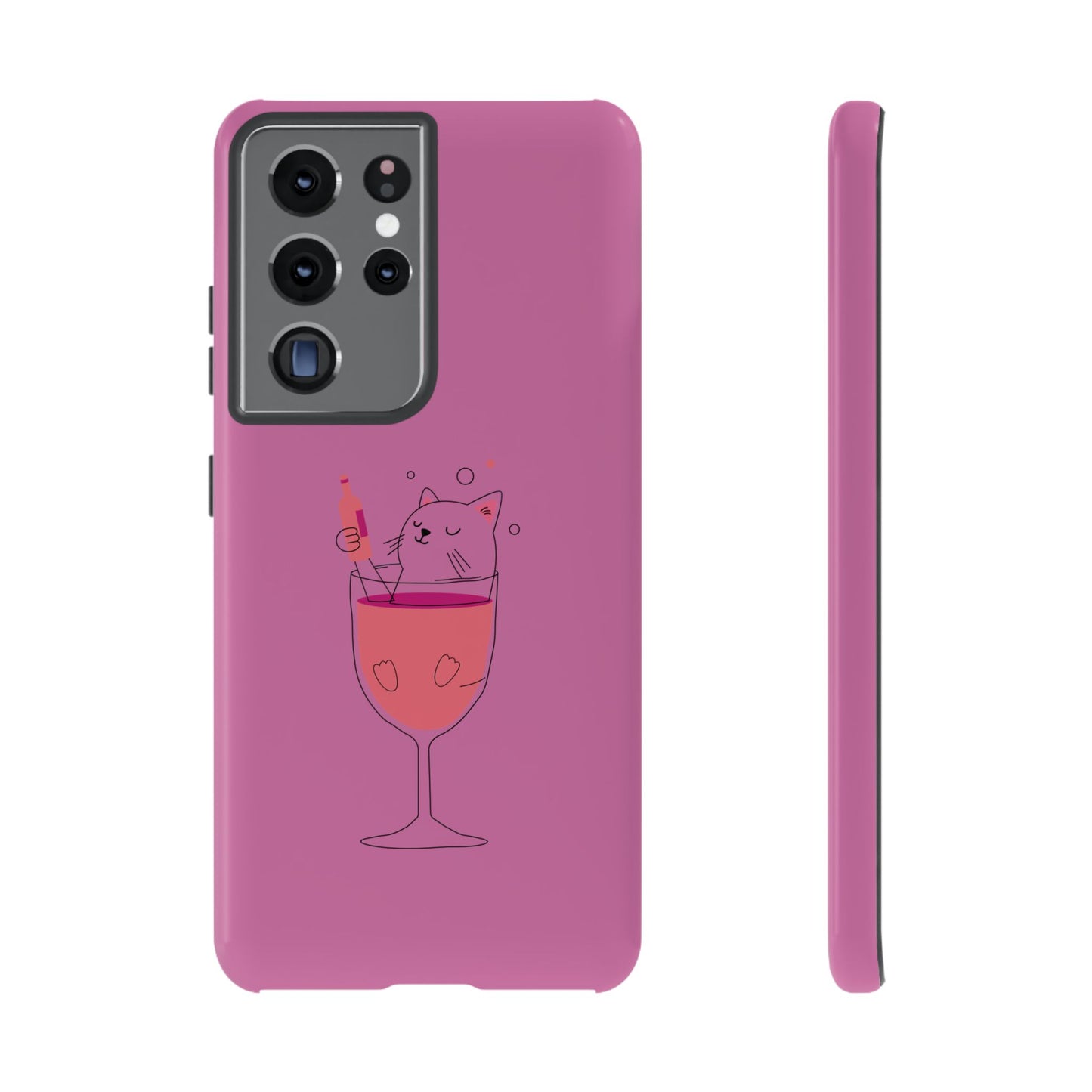 Cute Cat Phone Case, Tough iPhone Case, Cat Lovers Gift, Fun Phone Accessories, Pet Lover's Must-Have, Quirky Cat Art Design