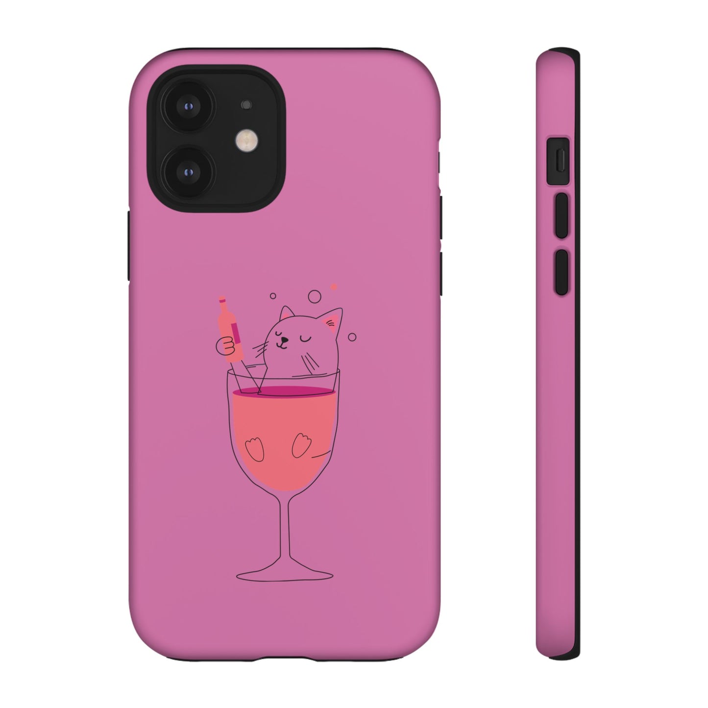 Cute Cat Phone Case, Tough iPhone Case, Cat Lovers Gift, Fun Phone Accessories, Pet Lover's Must-Have, Quirky Cat Art Design